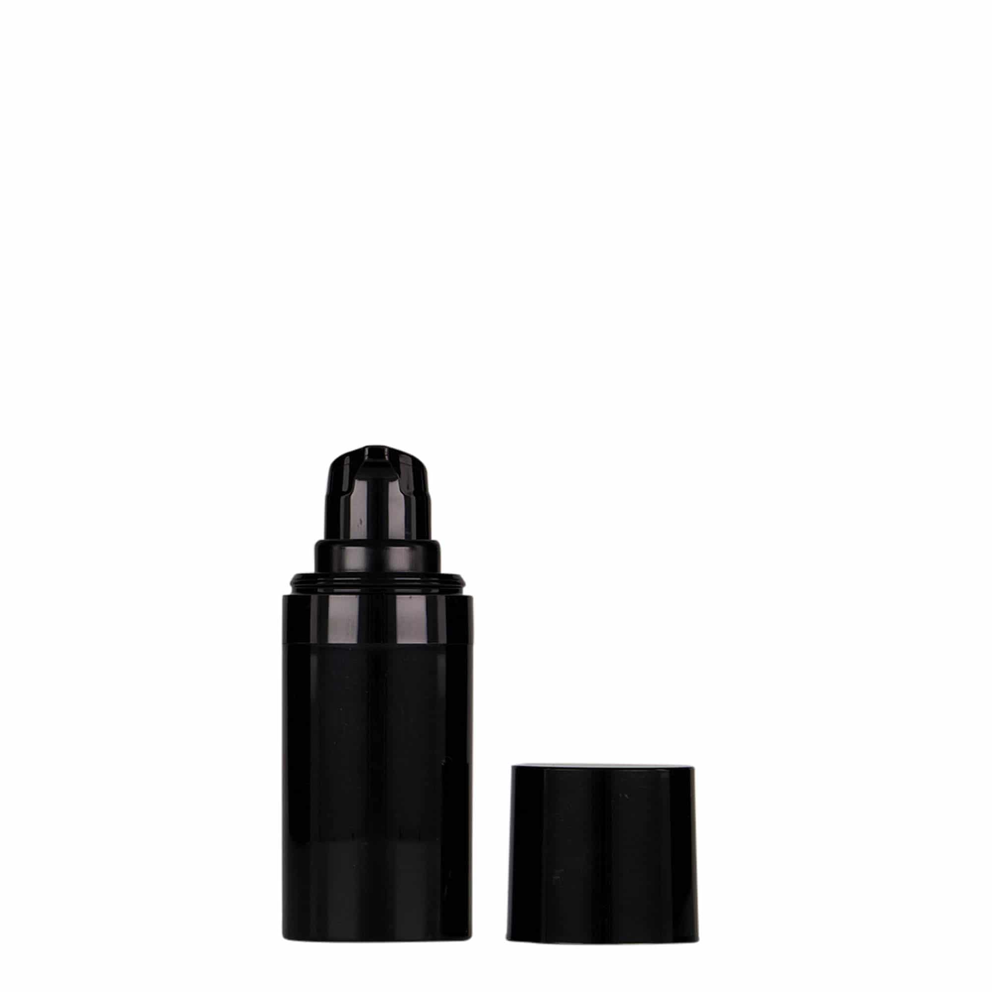 Airless Dispenser 'Micro' 15 ml, πλαστικό PP, μαύρο