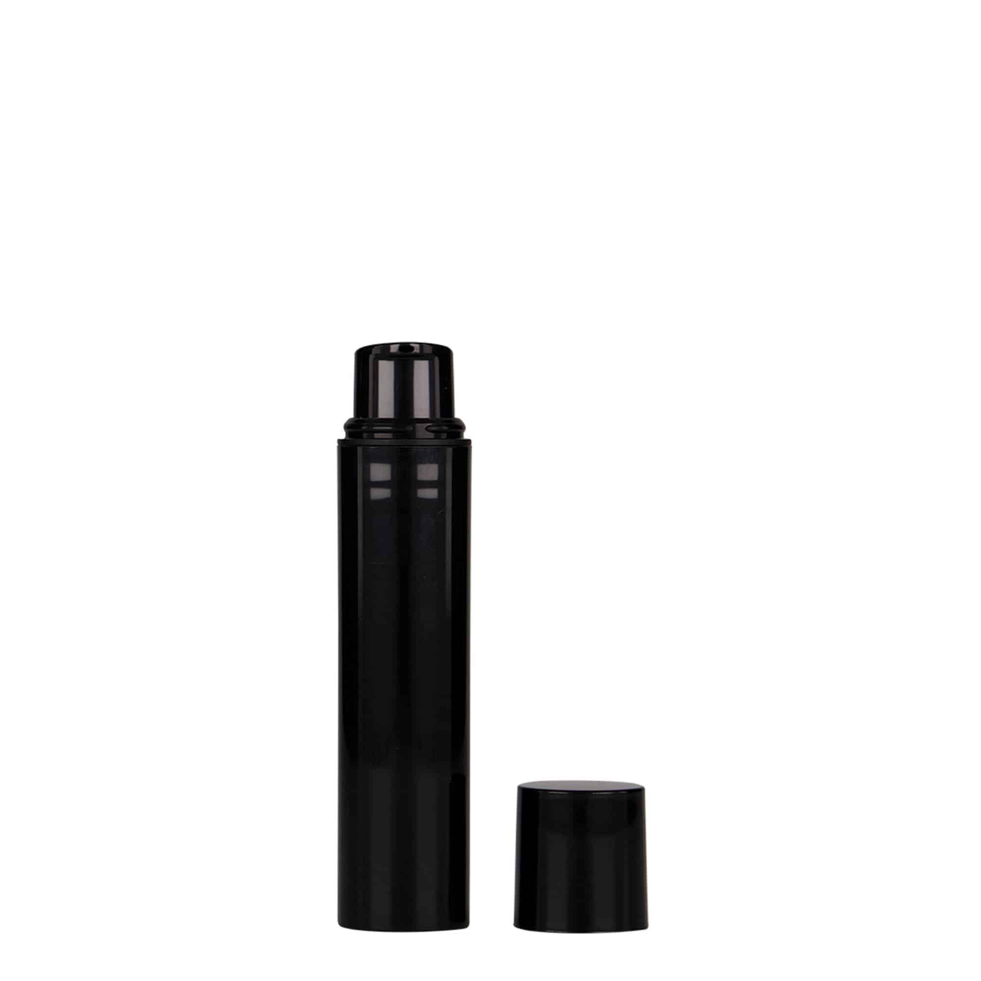 Airless Dispenser 'Nano' 15 ml, πλαστικό PP, μαύρο