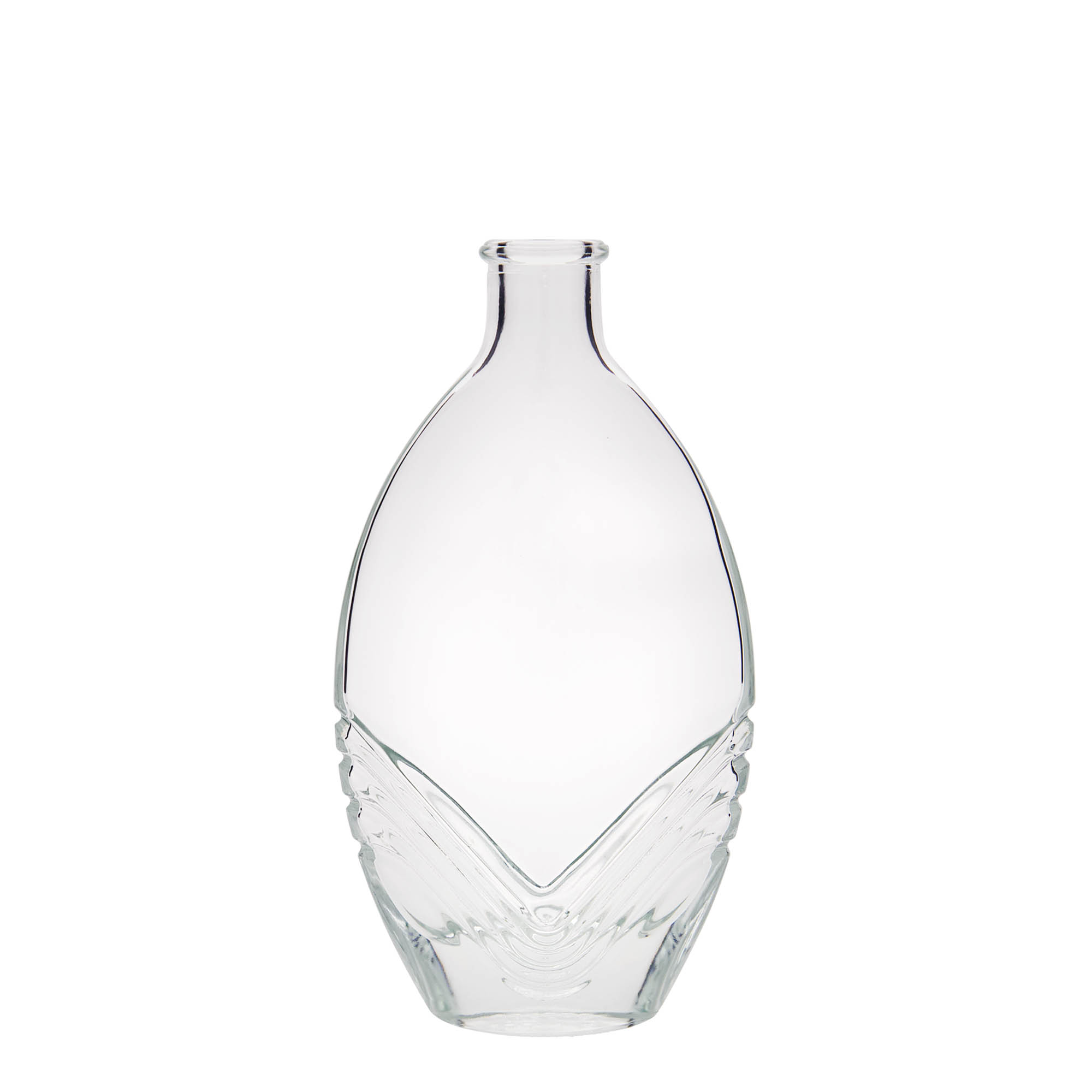 Γυάλινο μπουκάλι 'Florence' 200 ml, οβάλ, στόμιο: φελλός