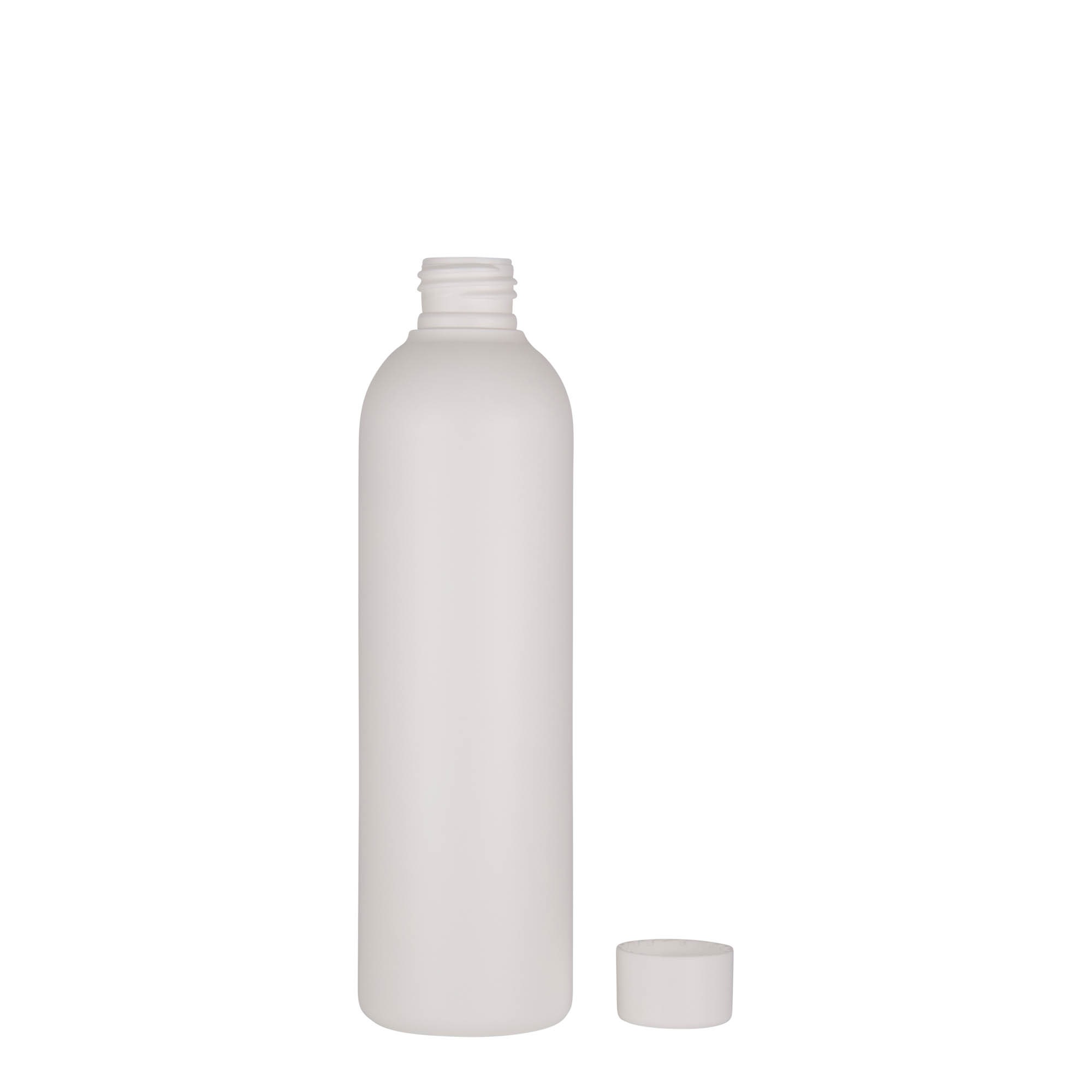 Πλαστικό μπουκάλι 'Tuffy' 250 ml, HDPE, λευκό, στόμιο: GPI 24/410