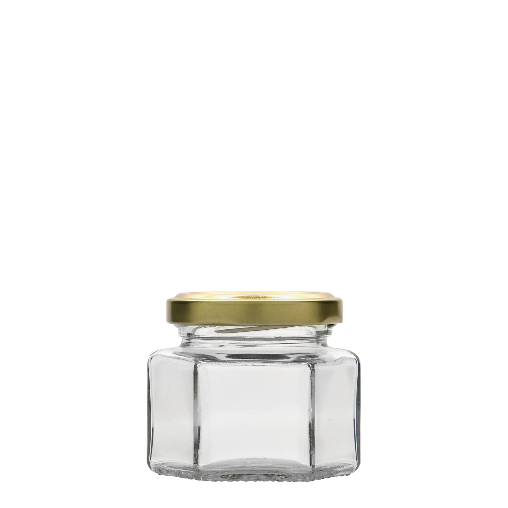 Εξάγωνο βάζο 106 ml, στόμιο: twist-off (TO 53) Εξάγωνο βάζο 106 ml, στόμιο: twist-off (TO 53)