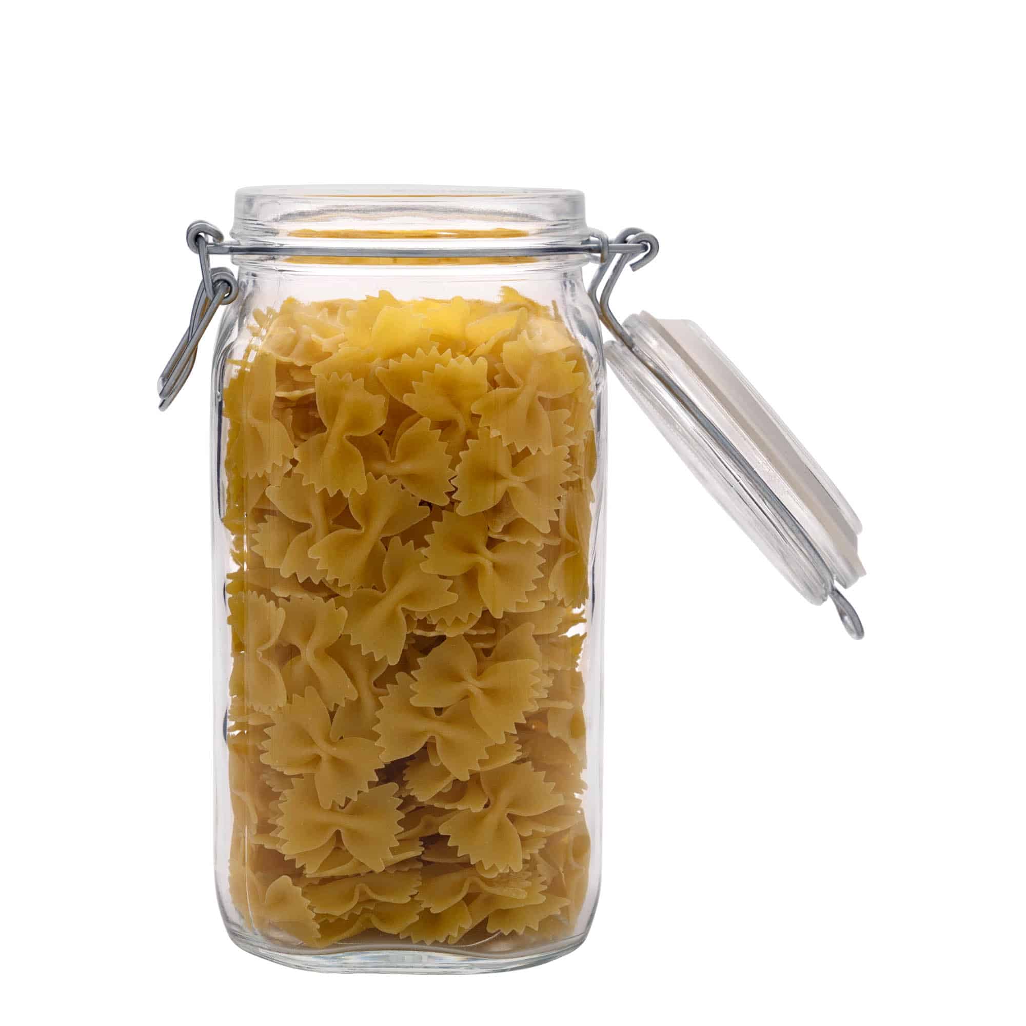 Βάζο με καπάκι με κλιπ 'Fido' 1.500 ml, τετράγωνο, στόμιο: καπάκι με κλιπ