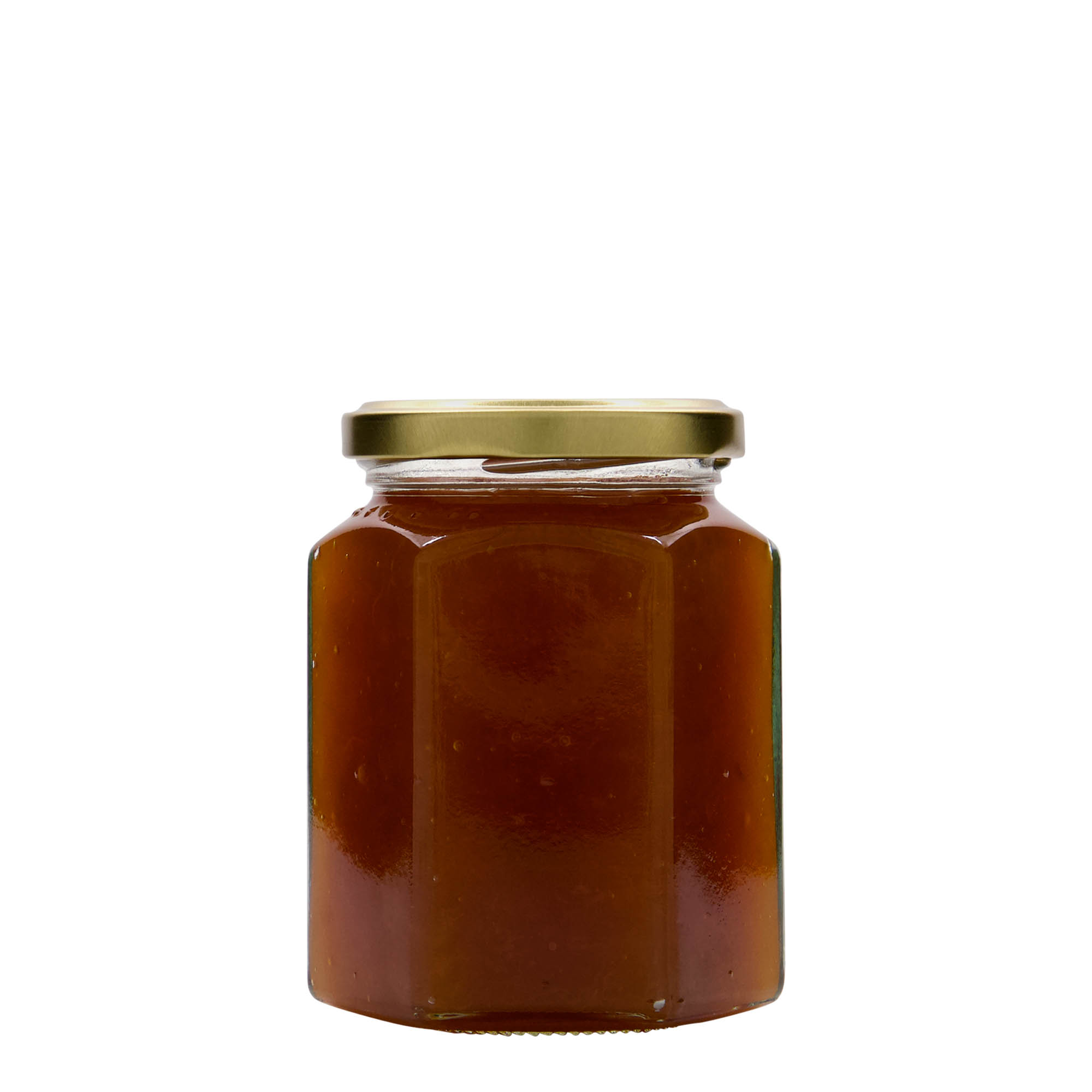 Εξάγωνο βάζο 295 ml, στόμιο: twist-off (TO 63) Εξάγωνο βάζο 295 ml, στόμιο: twist-off (TO 63)