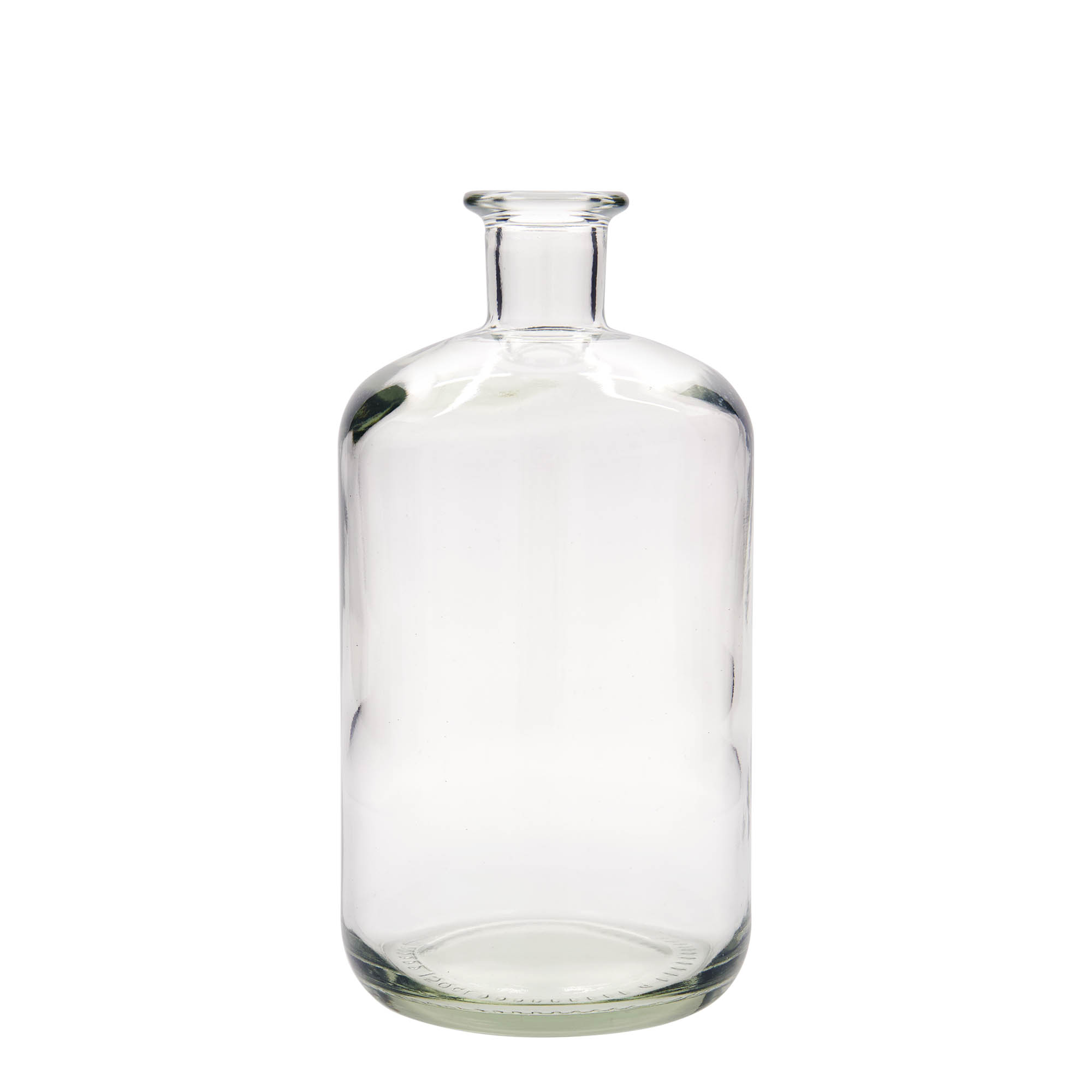 Γυάλινο μπουκάλι φαρμακείου 1.500 ml, στόμιο: φελλός