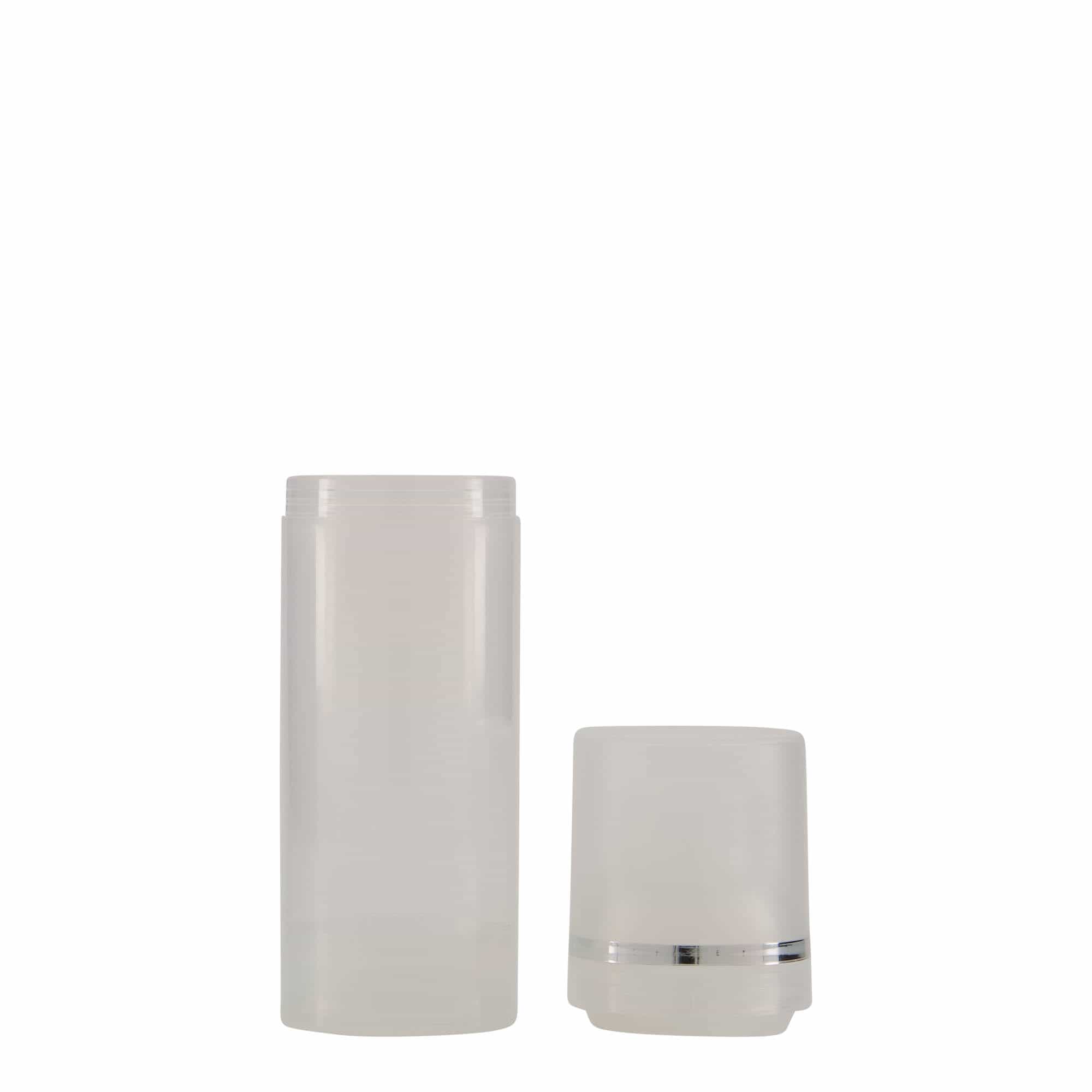 Airless Dispenser 'Mezzo' 50 ml, πλαστικό PP, φυσικό χρώμα