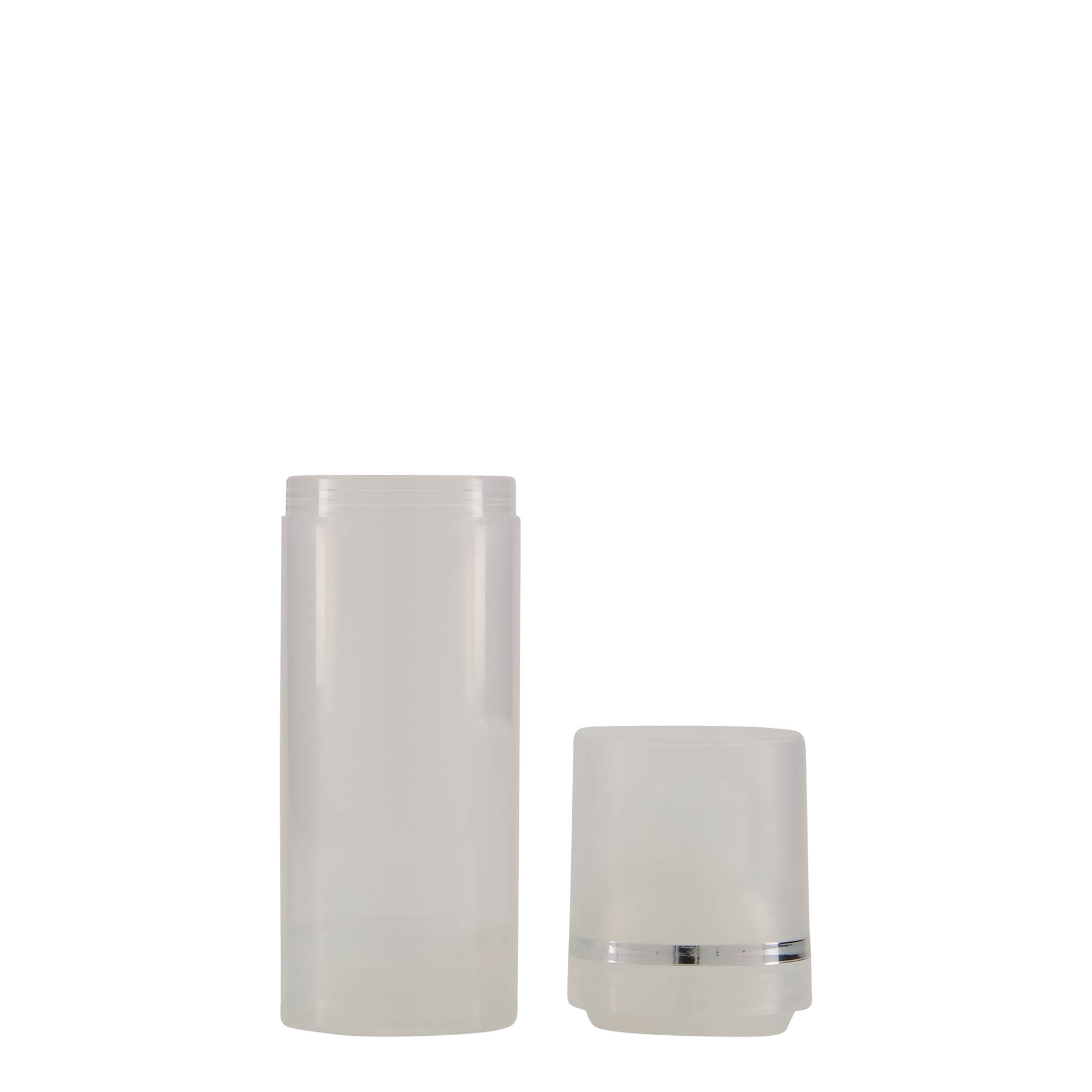 Airless Dispenser 'Mezzo' 50 ml, πλαστικό PP, φυσικό χρώμα