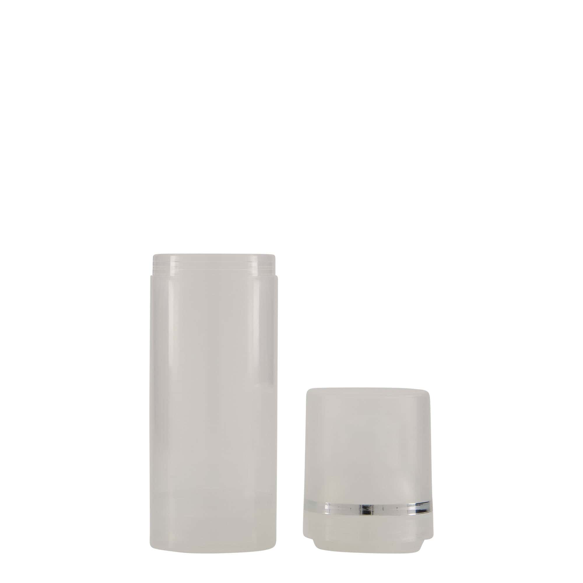 Airless Dispenser 'Mezzo' 50 ml, πλαστικό PP, φυσικό χρώμα