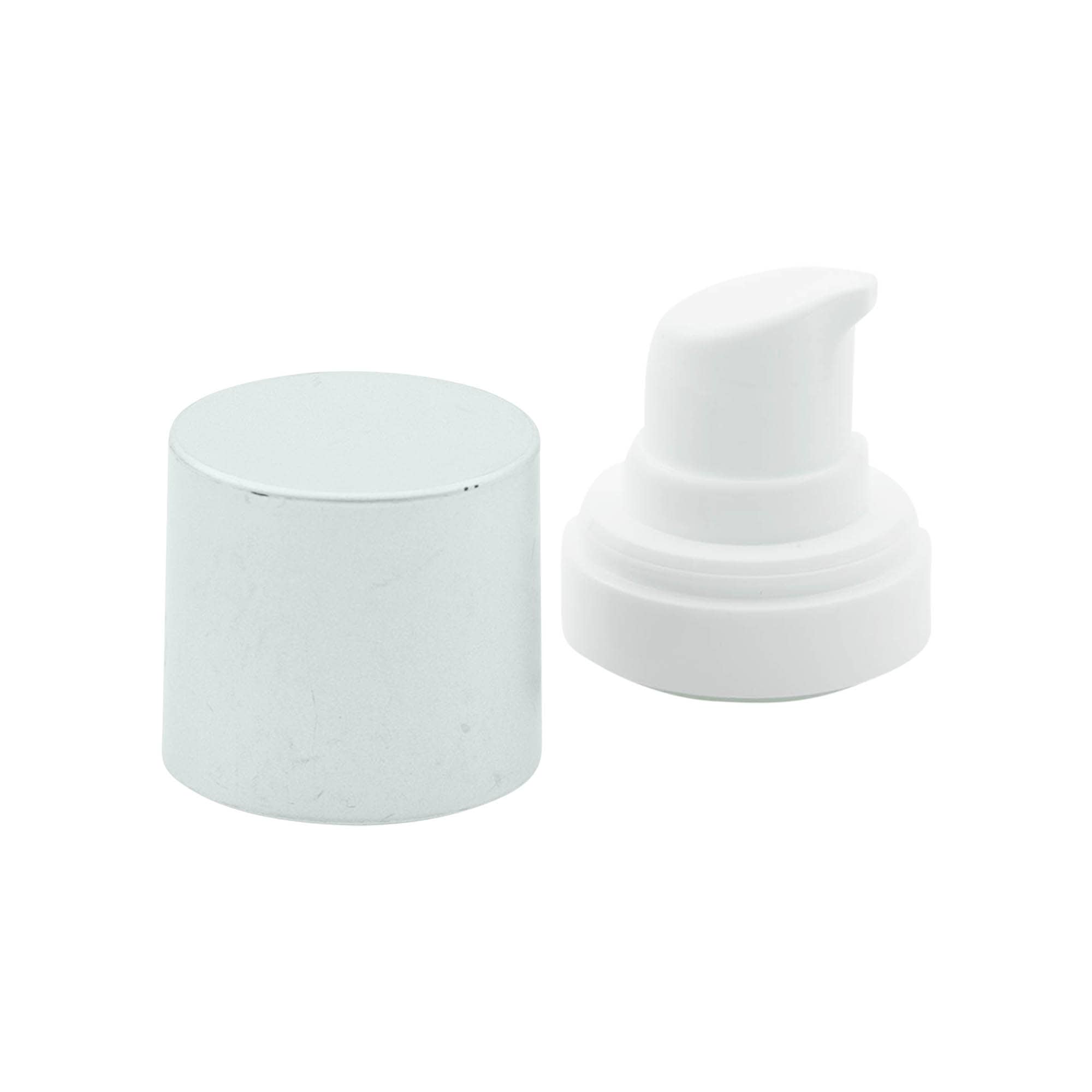 Κεφαλή αντλίας Airless Dispenser 'Micro', πλαστικό PP, ασημί