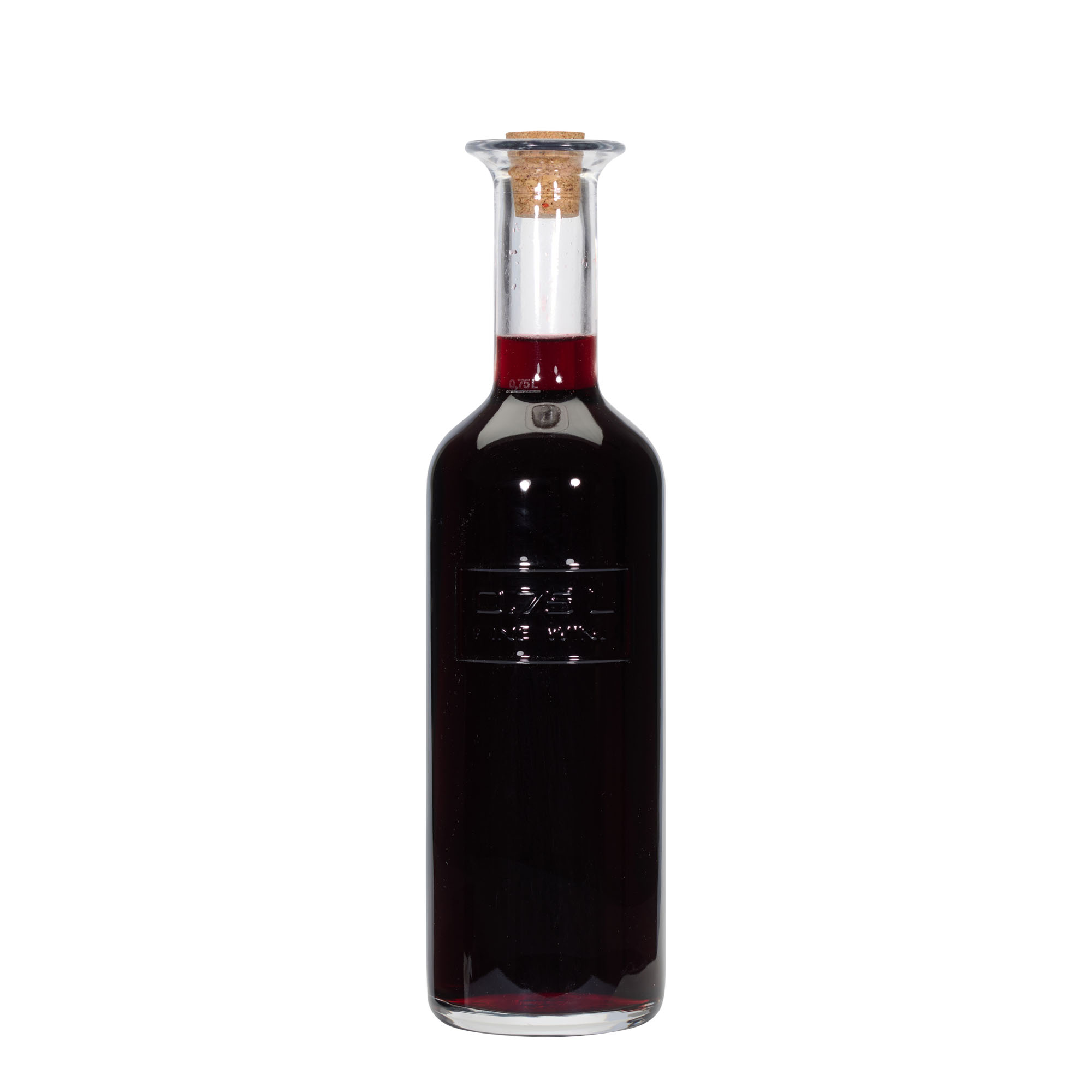 Γυάλινο μπουκάλι 'Optima Fine Wine' 750 ml, στόμιο: φελλός