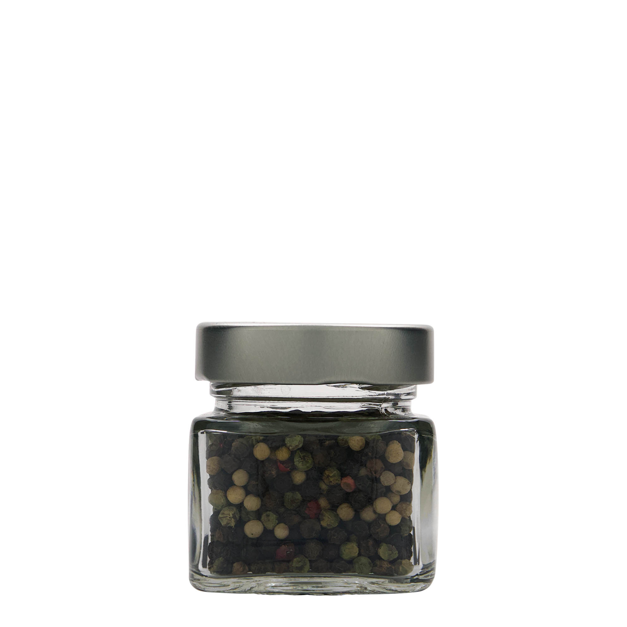 Τετράγωνο βάζο 'Ίκαρος' 106 ml, στόμιο: deep twist-off (DTO 58)