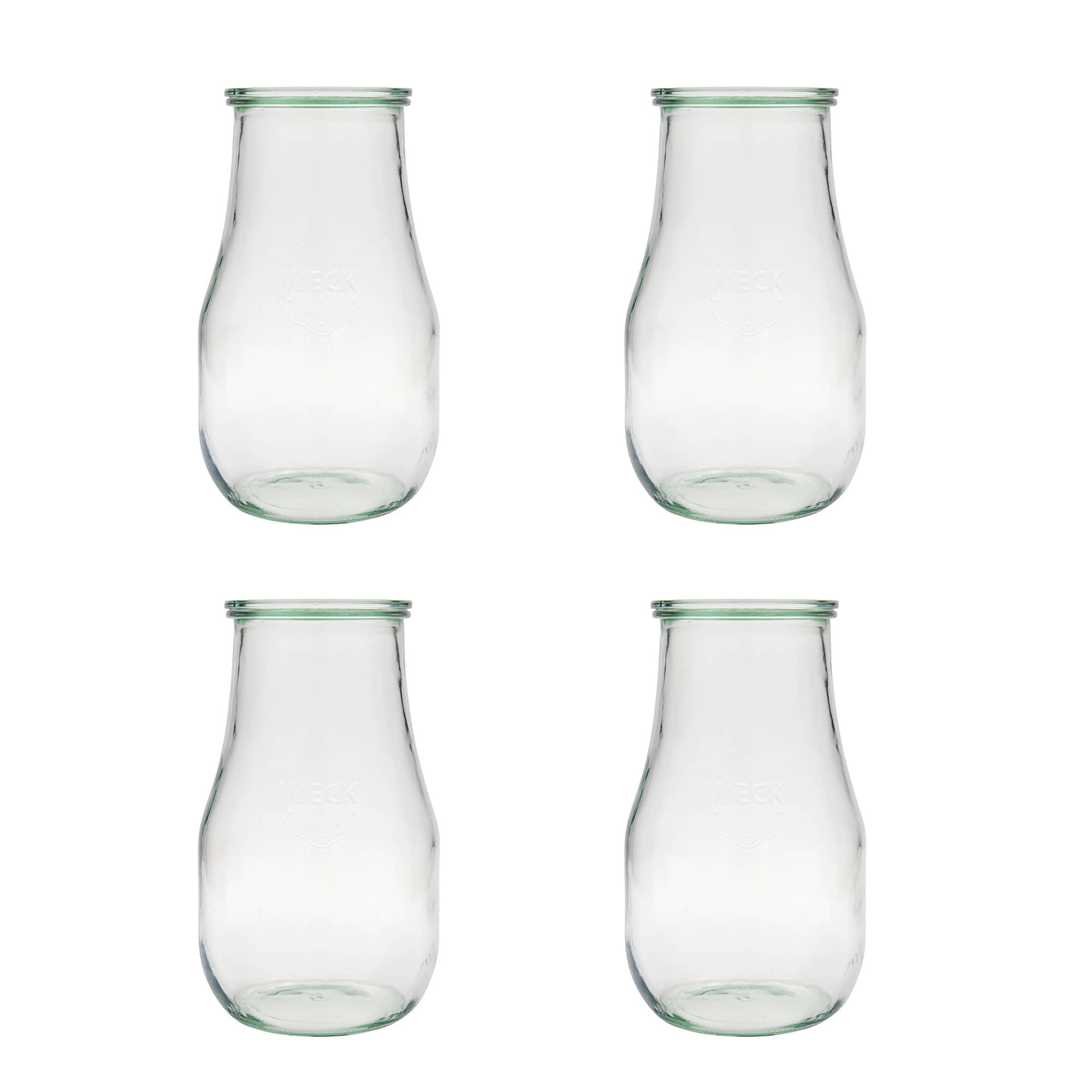 4x Βάζο-τουλίπα WECK 2700 ml με γυάλινο καπάκι RR 100