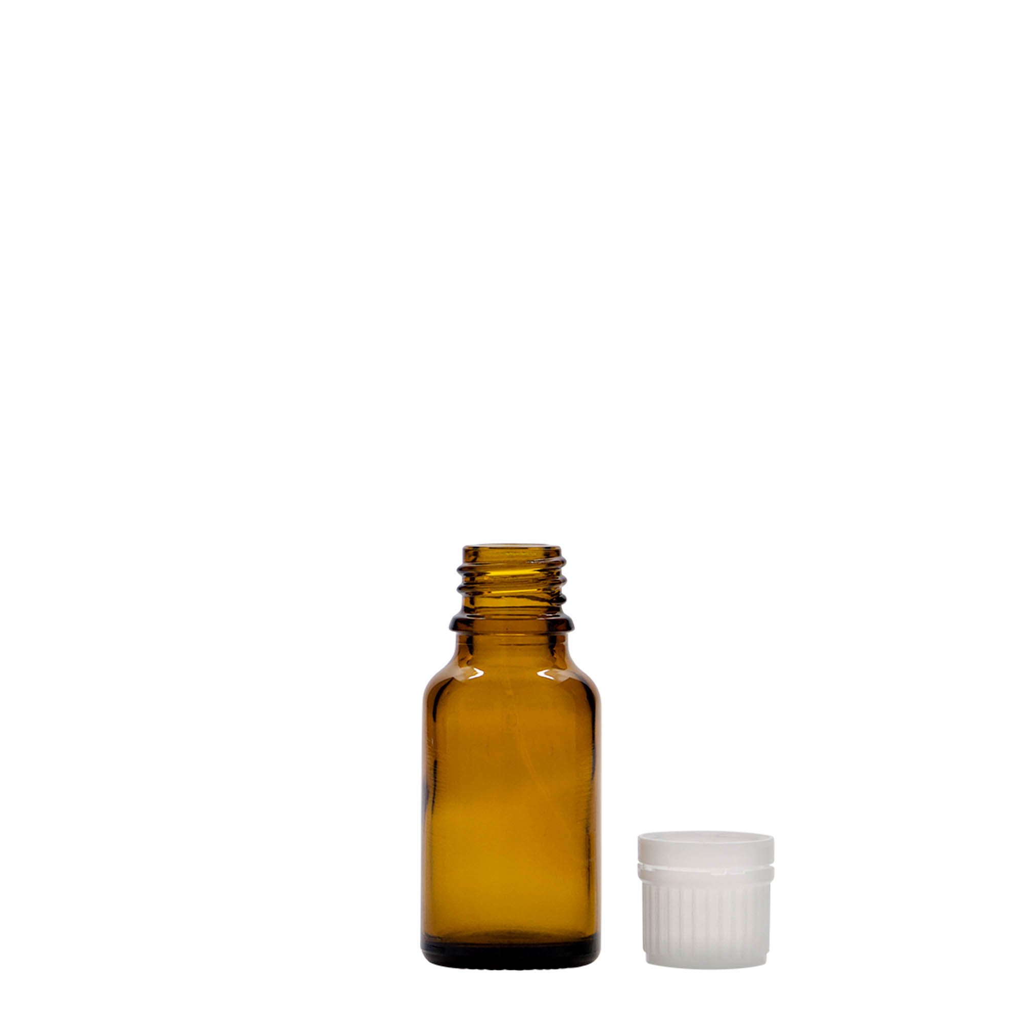 Μπουκάλι φαρμάκου 15 ml, γυάλινο, καφέ, στόμιο: DIN 18