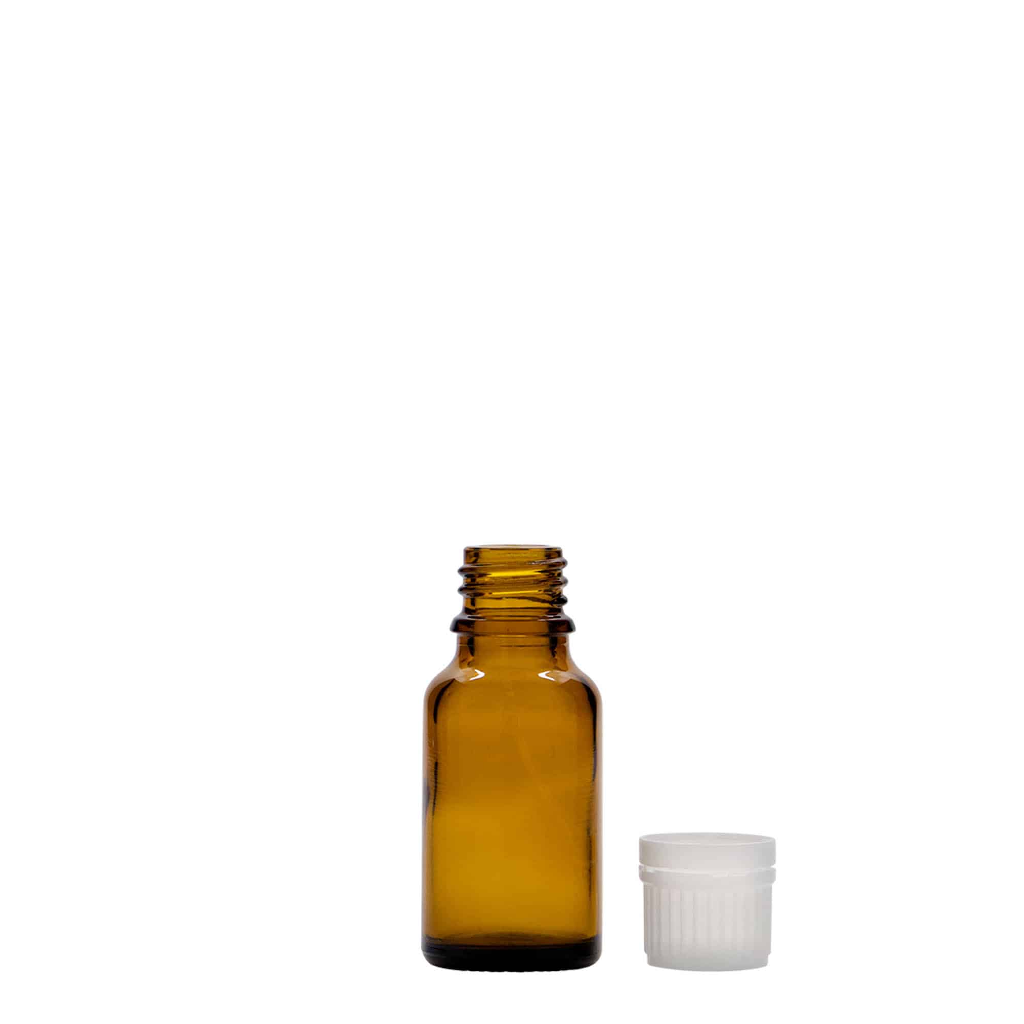 Μπουκάλι φαρμάκου 15 ml, γυάλινο, καφέ, στόμιο: DIN 18