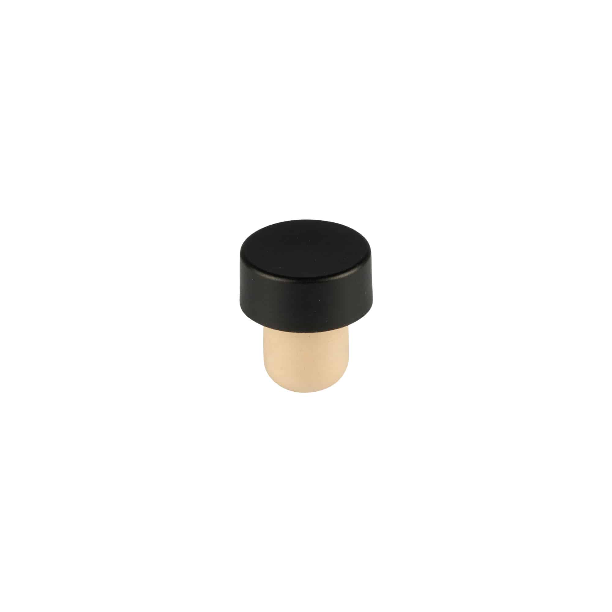 Griffkorken 11 mm, Holz, schwarz, für Mündung: Kork