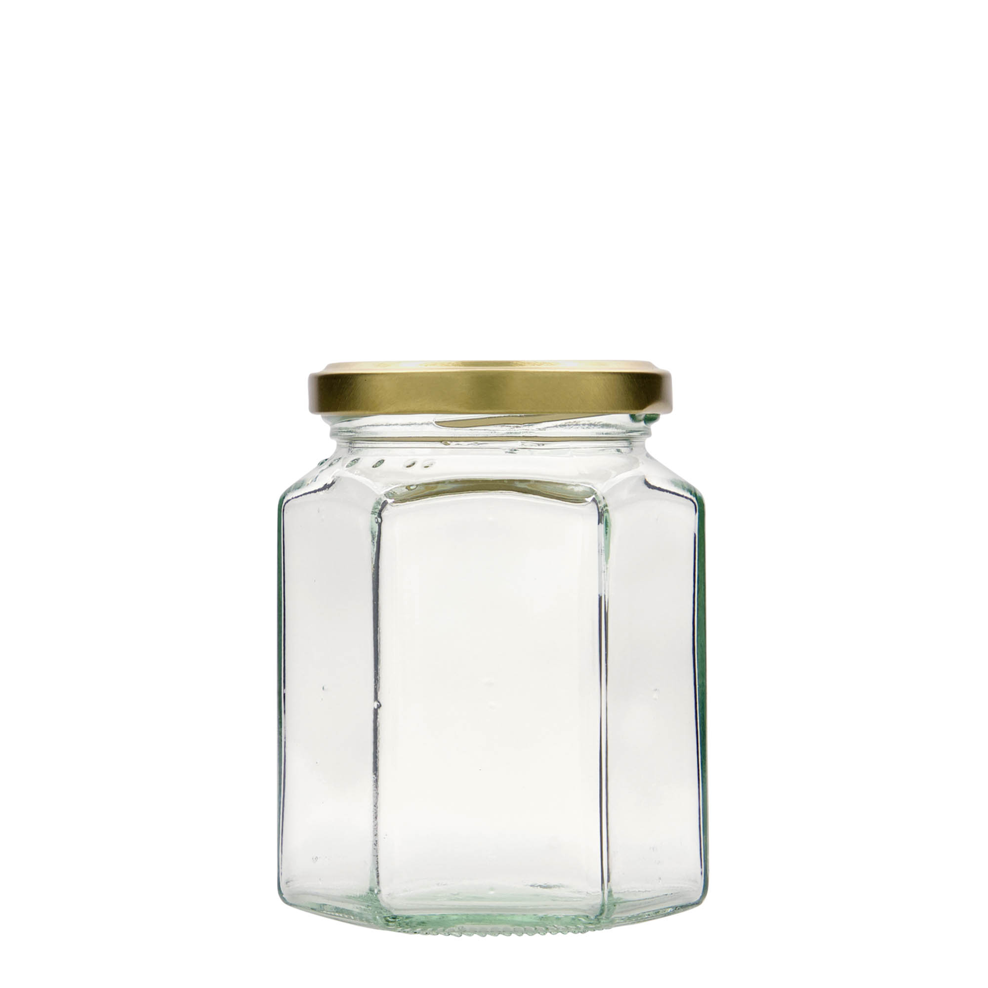 Εξάγωνο βάζο 295 ml, στόμιο: twist-off (TO 63) Εξάγωνο βάζο 295 ml, στόμιο: twist-off (TO 63)