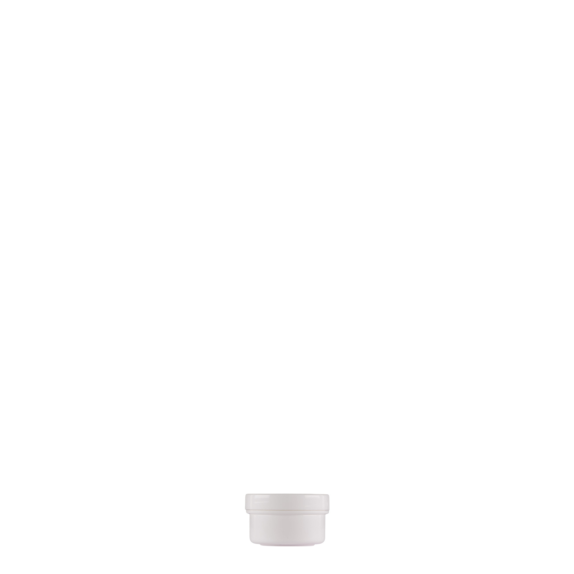 Πλαστικό βάζο 'White Line' 6 ml, PP, λευκό, στόμιο: βιδωτό πώμα