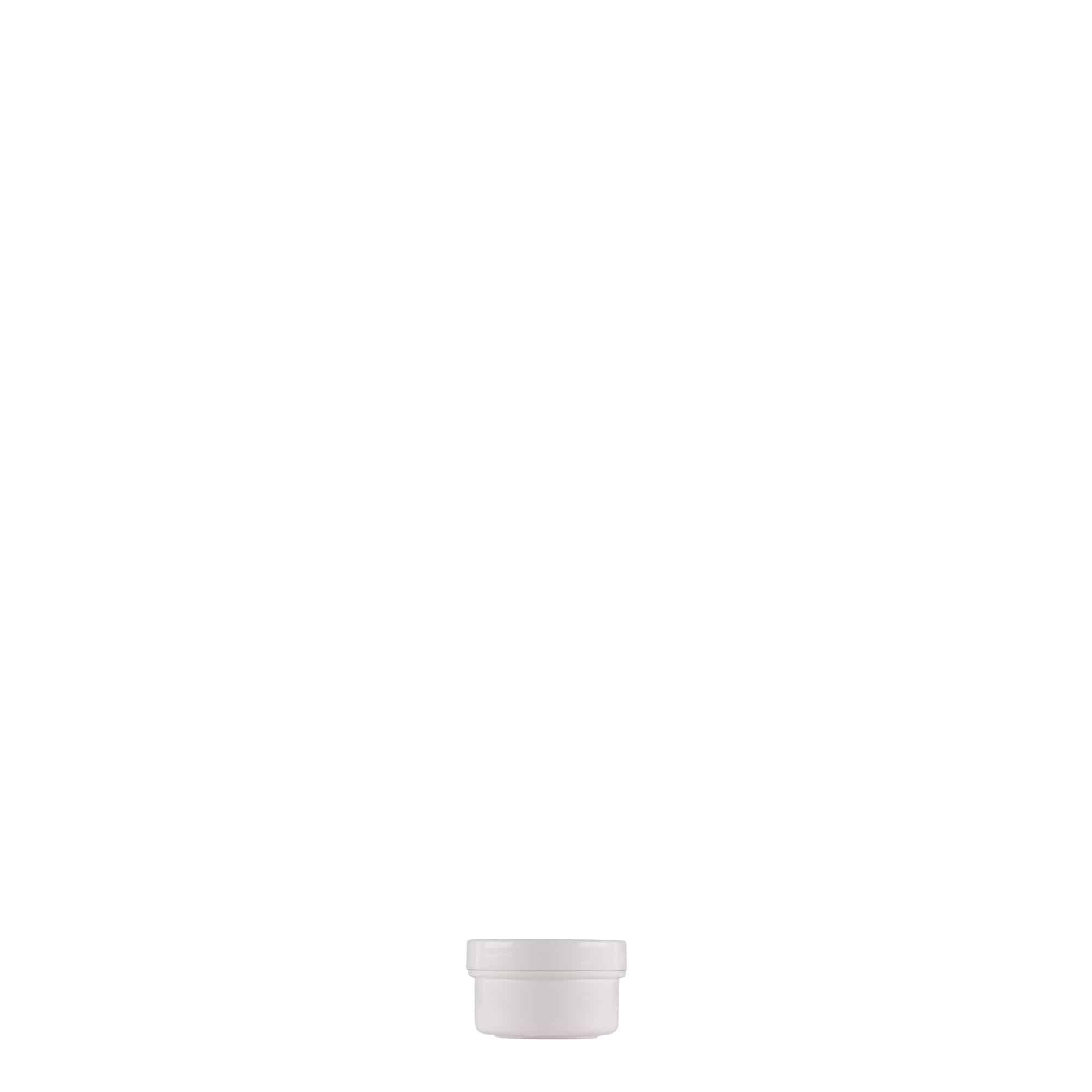 6 ml πλαστικό δοχείο 'White Line', PP, λευκό, στόμιο: βιδωτό καπάκι