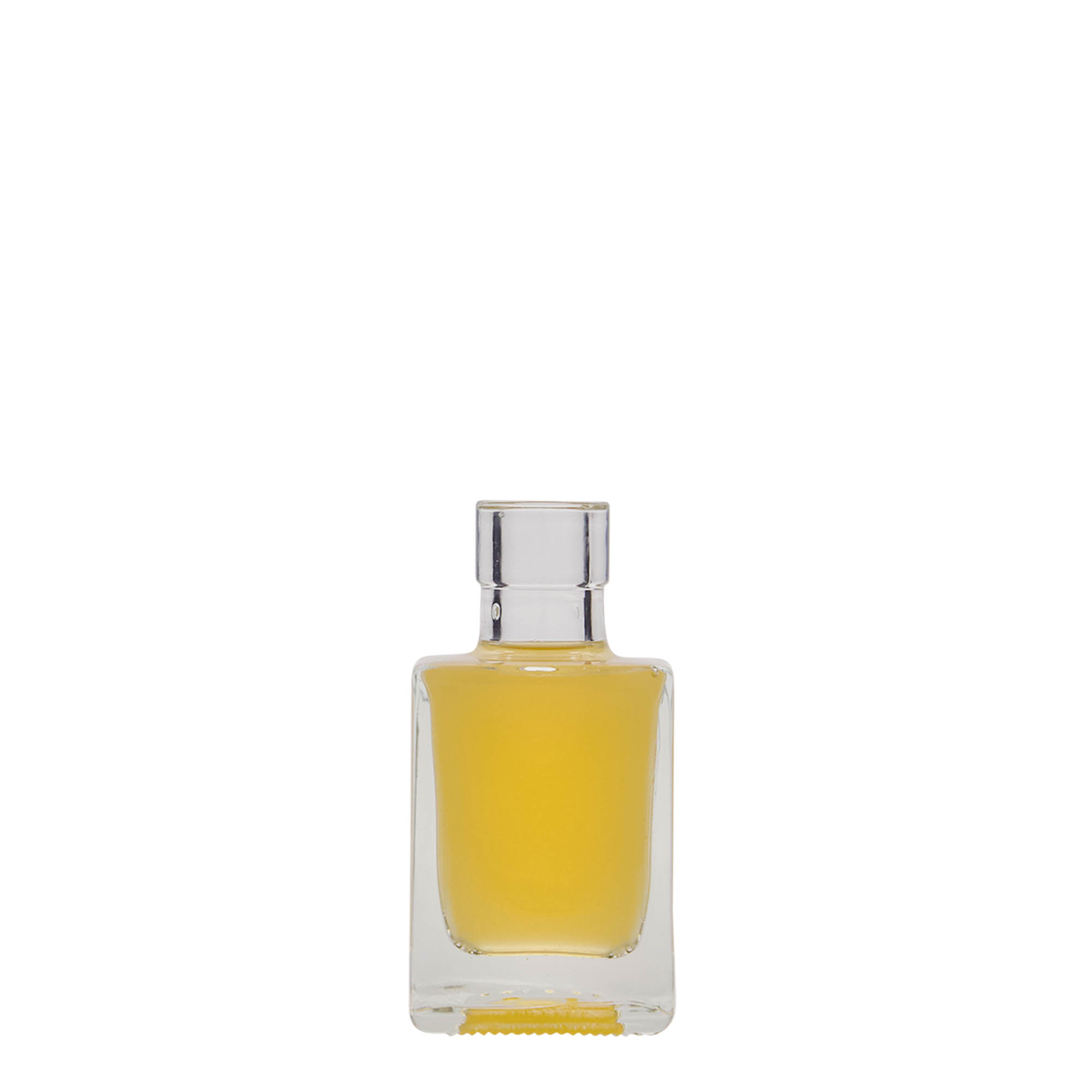 Γυάλινο μπουκάλι 'Cube' 50 ml, τετράγωνο, στόμιο: φελλός Γυάλινο μπουκάλι 'Cube' 50 ml, τετράγωνο, στόμιο: φελλός