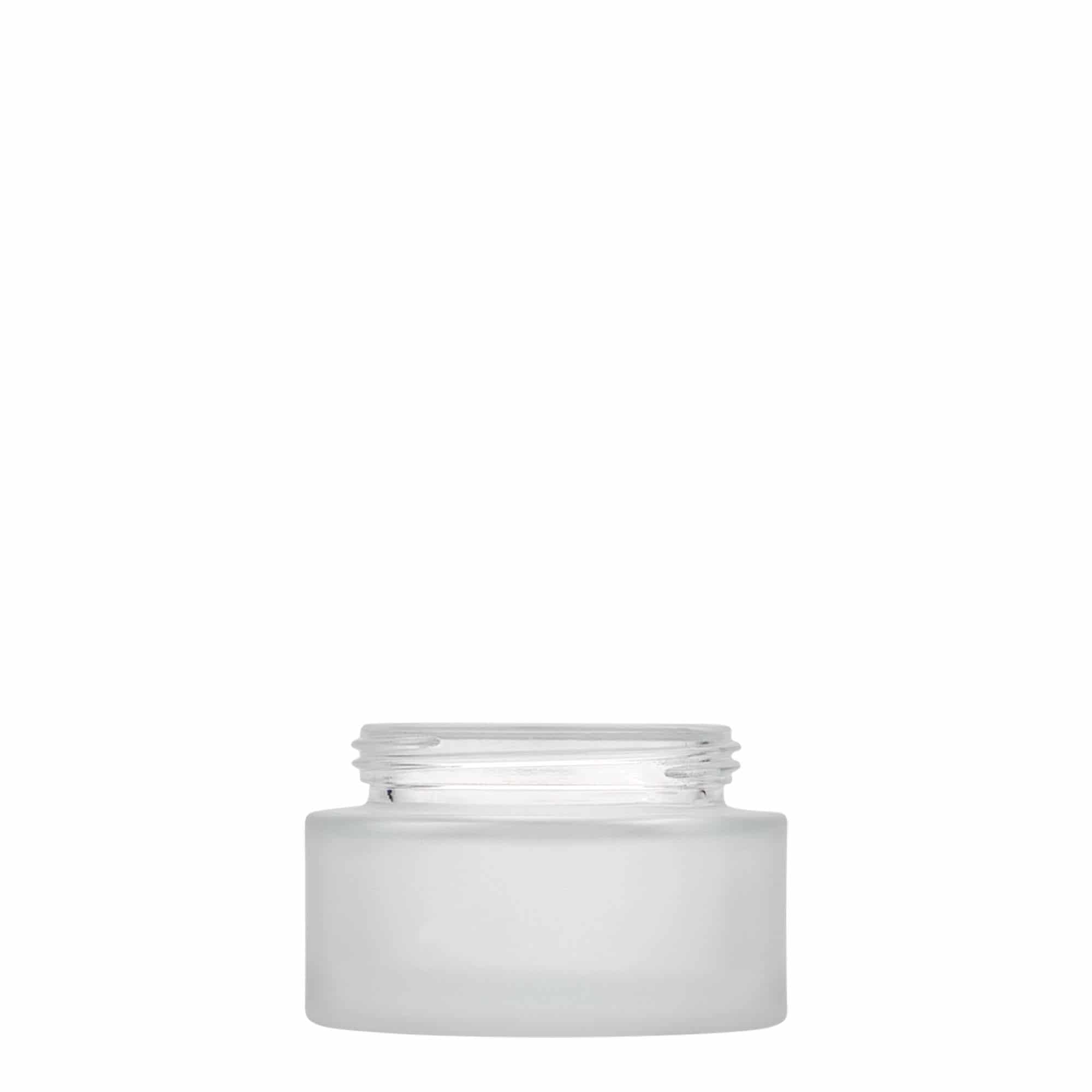 Βάζο για καλλυντικά 'Platin Edition' 50 ml, γυάλινο, εφέ του πάγου, στόμιο: βιδωτό πώμα