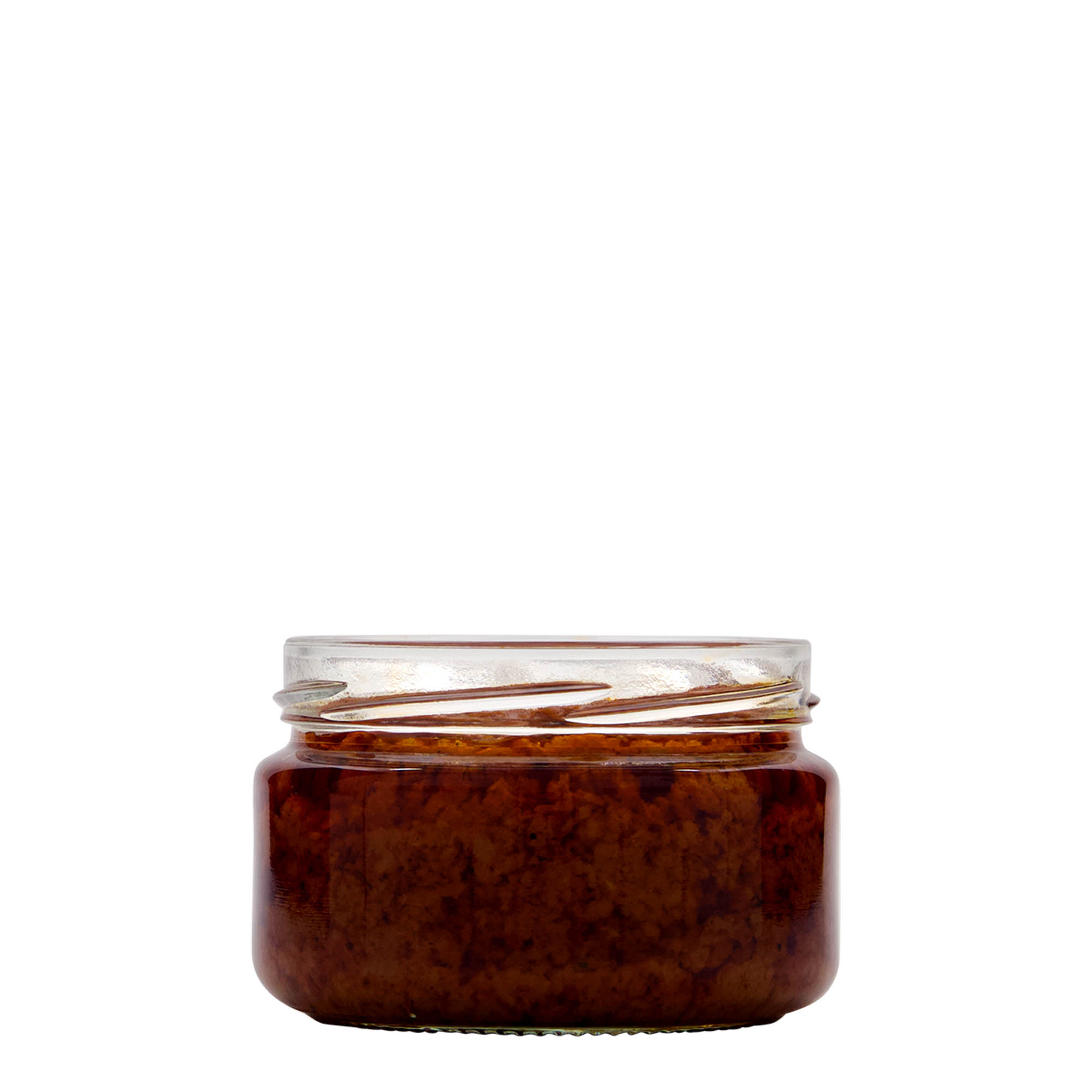 Στρογγυλό βάζο με επίπεδο στόμιο 230 ml, στόμιο: twist-off (TO 82) Στρογγυλό βάζο με επίπεδο στόμιο 230 ml, στόμιο: twist-off (TO 82)