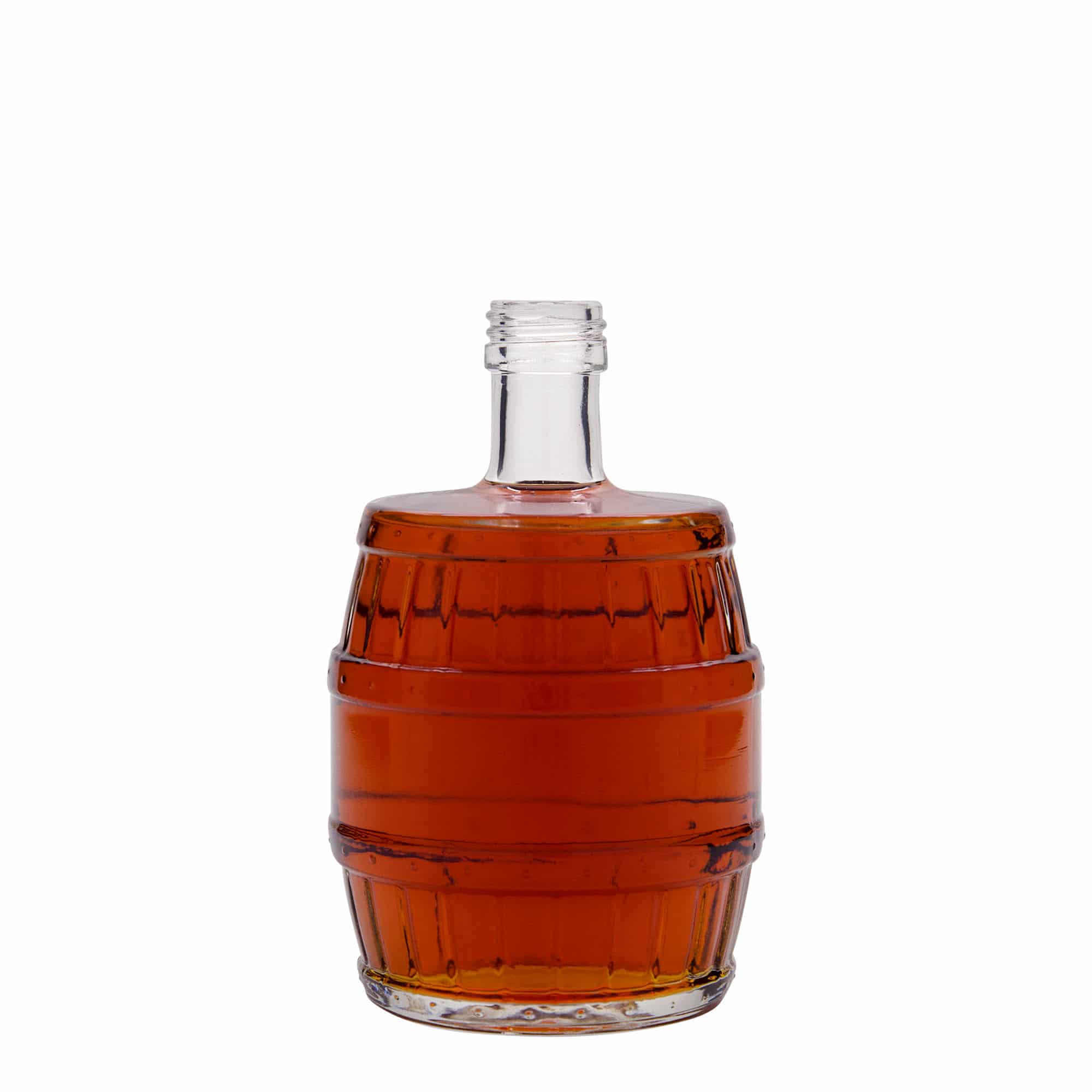 Γυάλινο μπουκάλι 'Βαρέλι' 500 ml, στόμιο: PP 28