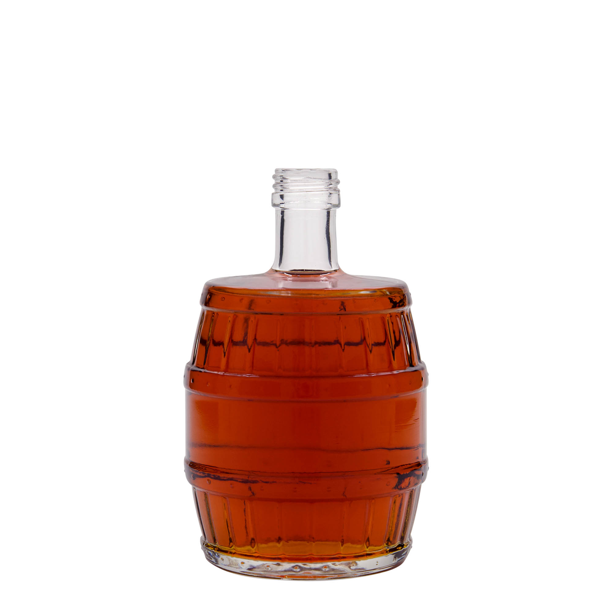 Γυάλινο μπουκάλι 'Βαρέλι' 500 ml, στόμιο: PP 28