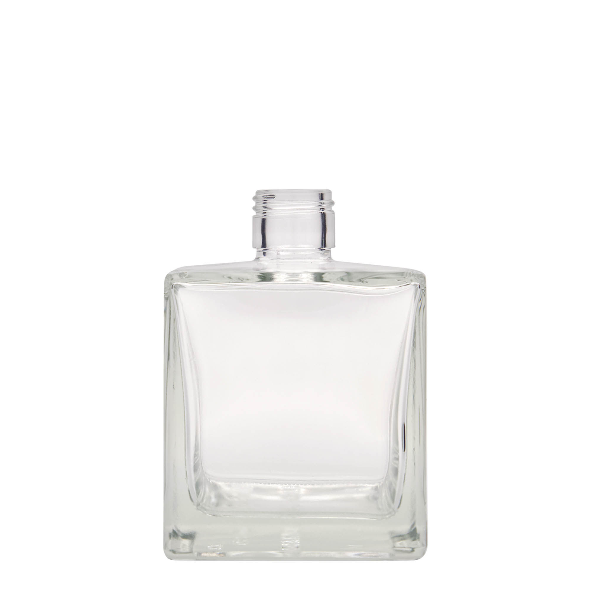 Γυάλινο μπουκάλι 'Cube' 500 ml, τετράγωνο, στόμιο: PP 28