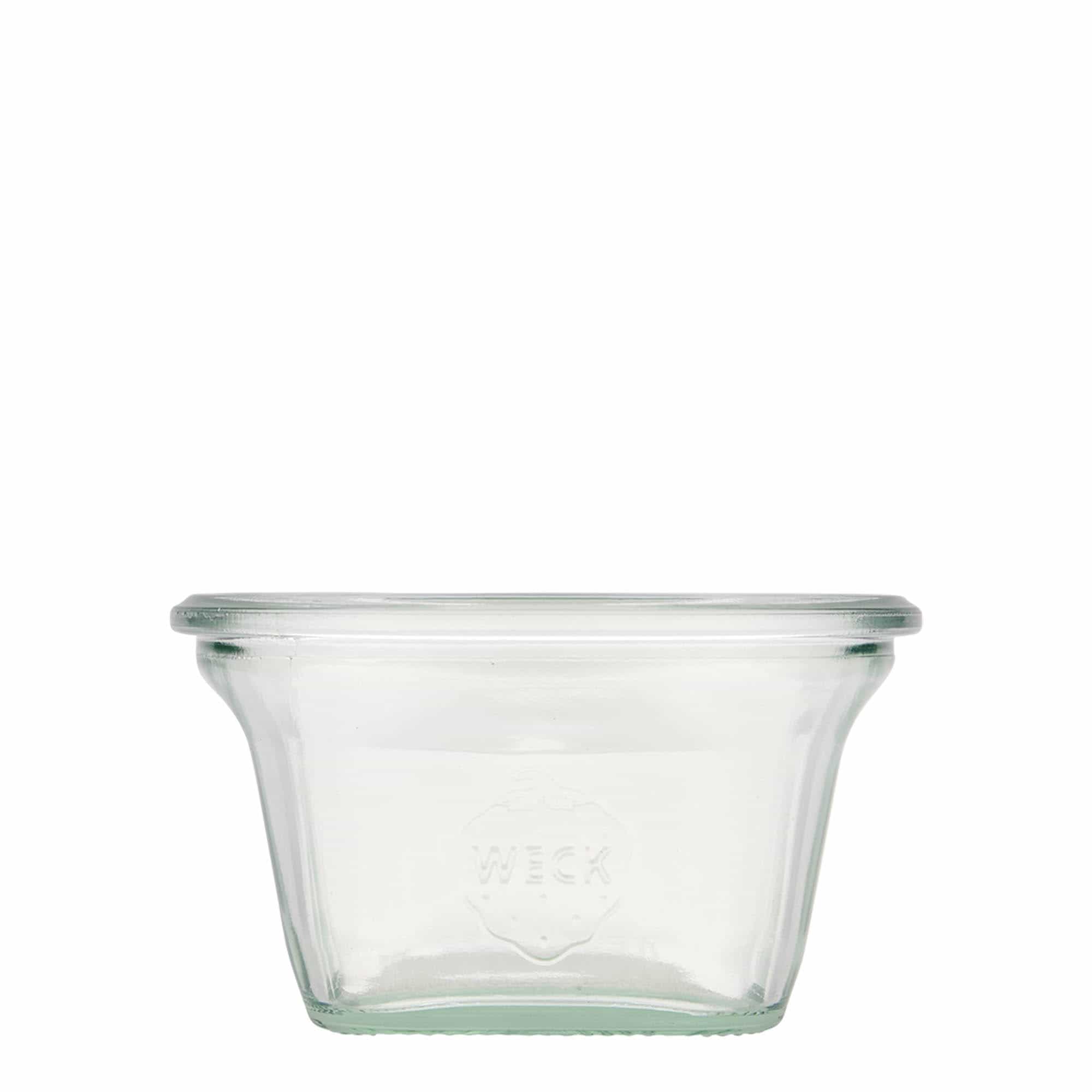 Τετράγωνο βάζο WECK 290 ml, τετράγωνο, στόμιο: στρογγυλεμένο χείλος