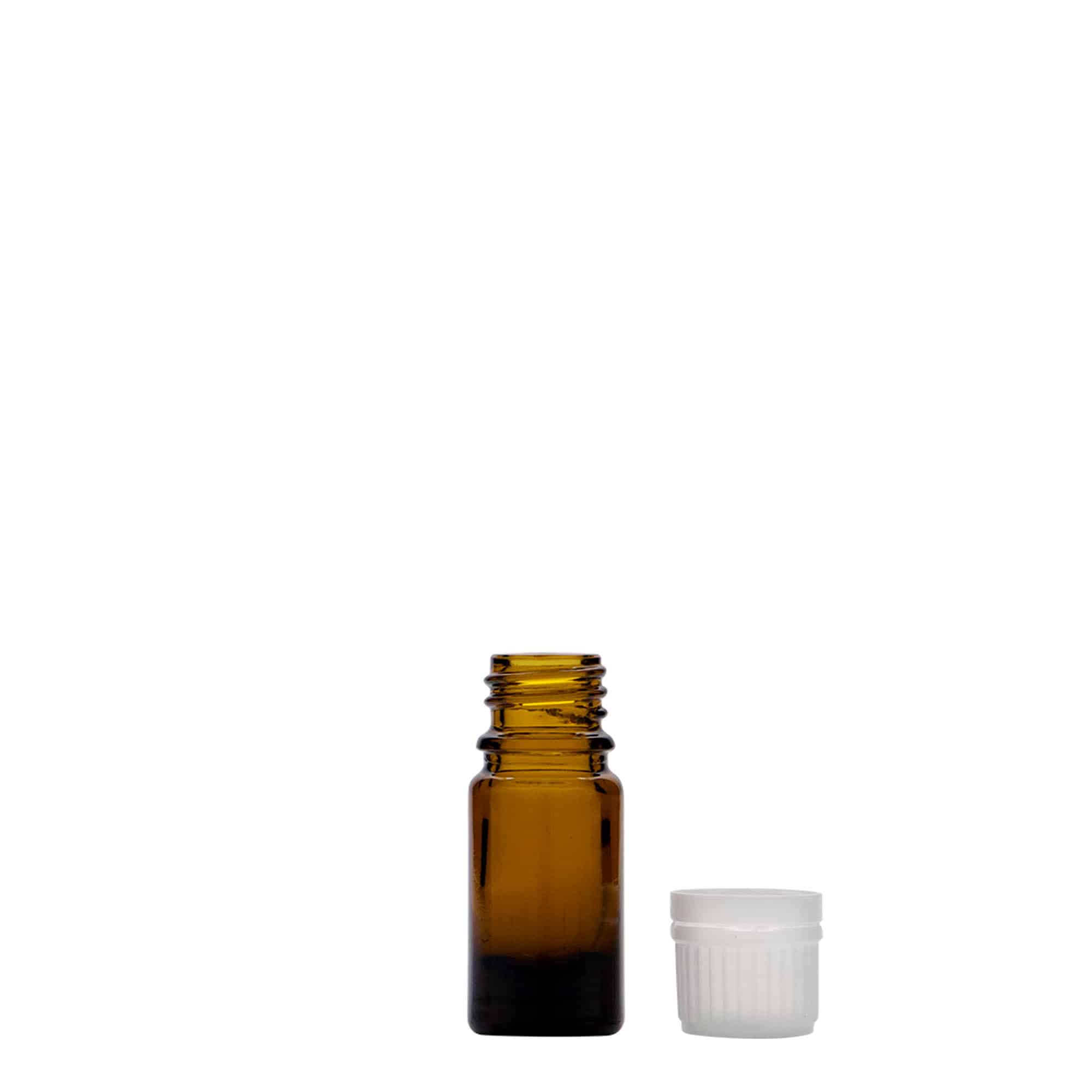 5 ml ιατρικό φιαλίδιο, γυαλί, καφέ, στόμιο: DIN 18