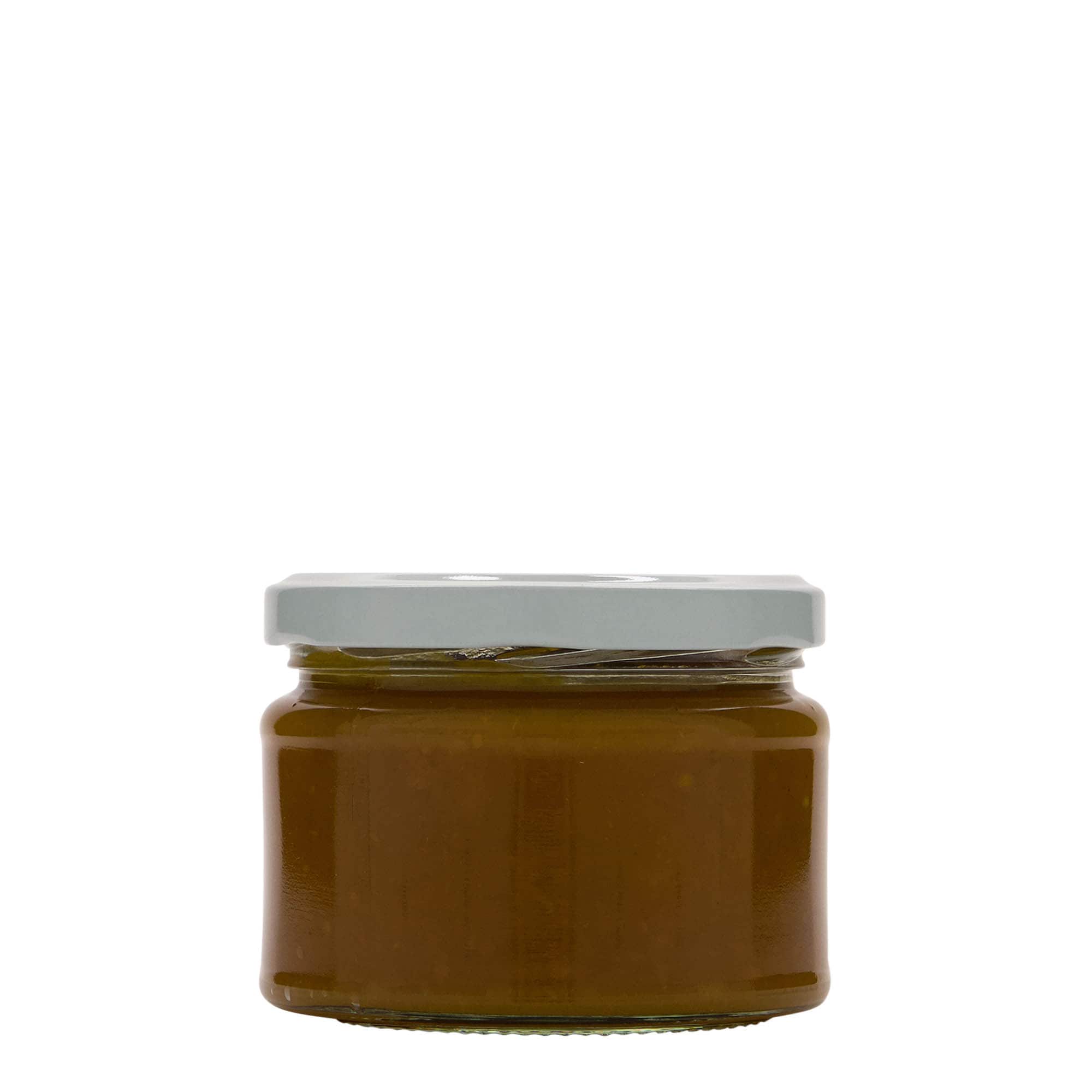 Στρογγυλό βάζο με επίπεδο στόμιο 282 ml, στόμιο: twist-off (TO 82)