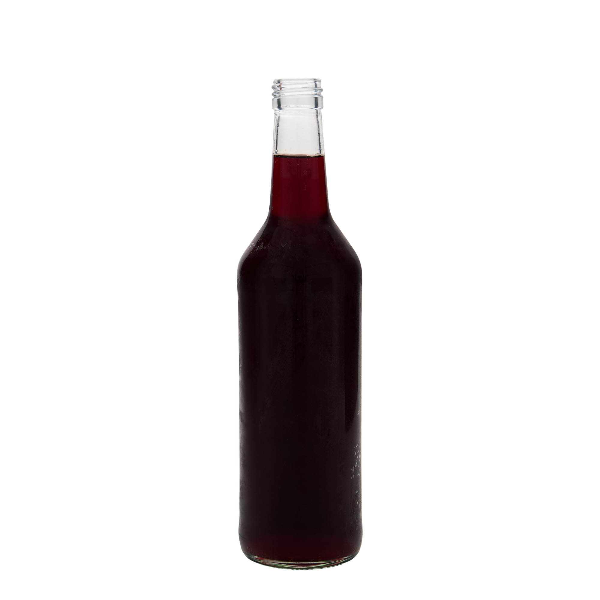 Γυάλινο μπουκάλι με ίσιο λαιμό 500 ml, στόμιο: PP 28 Γυάλινο μπουκάλι με ίσιο λαιμό 500 ml, στόμιο: PP 28