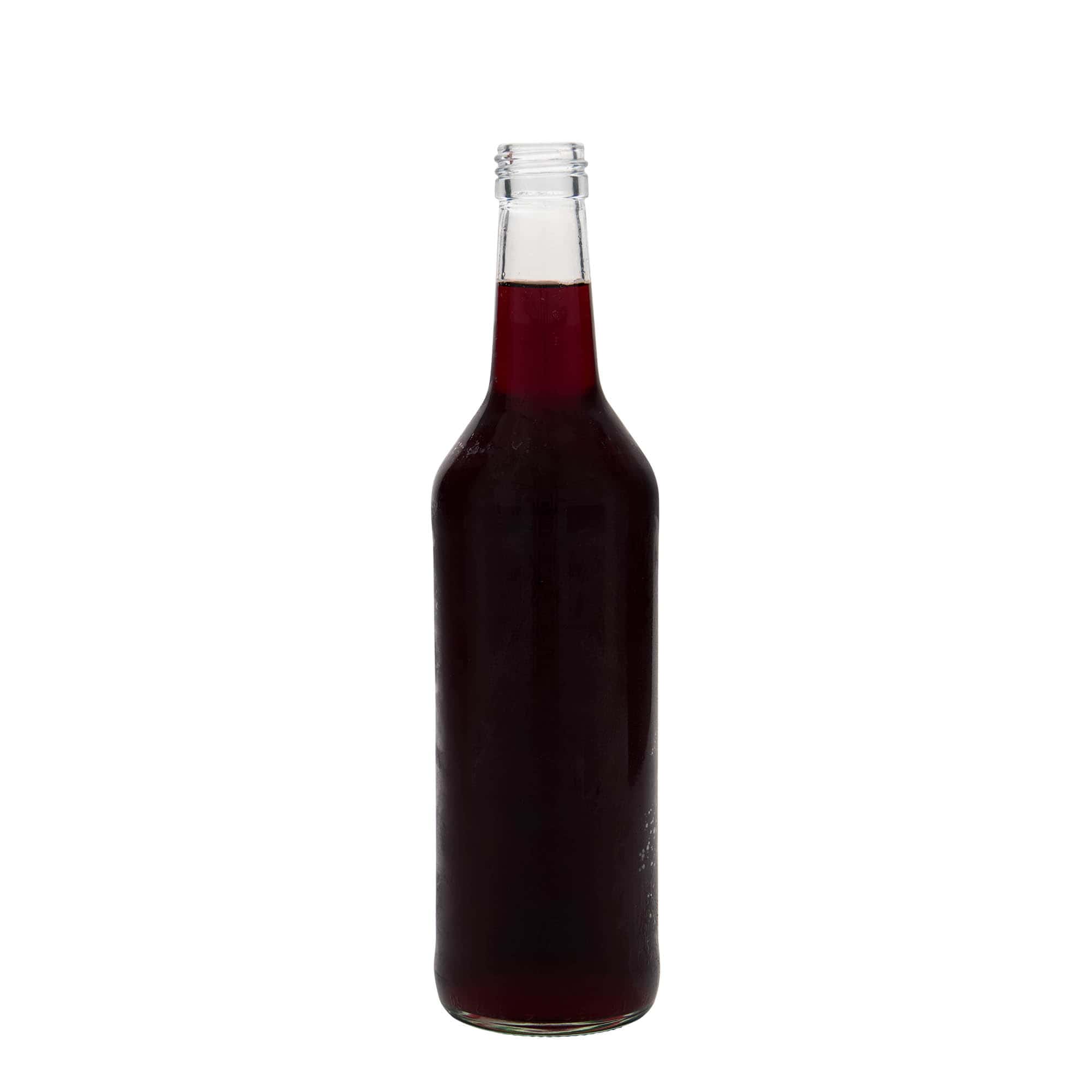 Γυάλινο μπουκάλι με ίσιο λαιμό 500 ml, στόμιο: PP 28