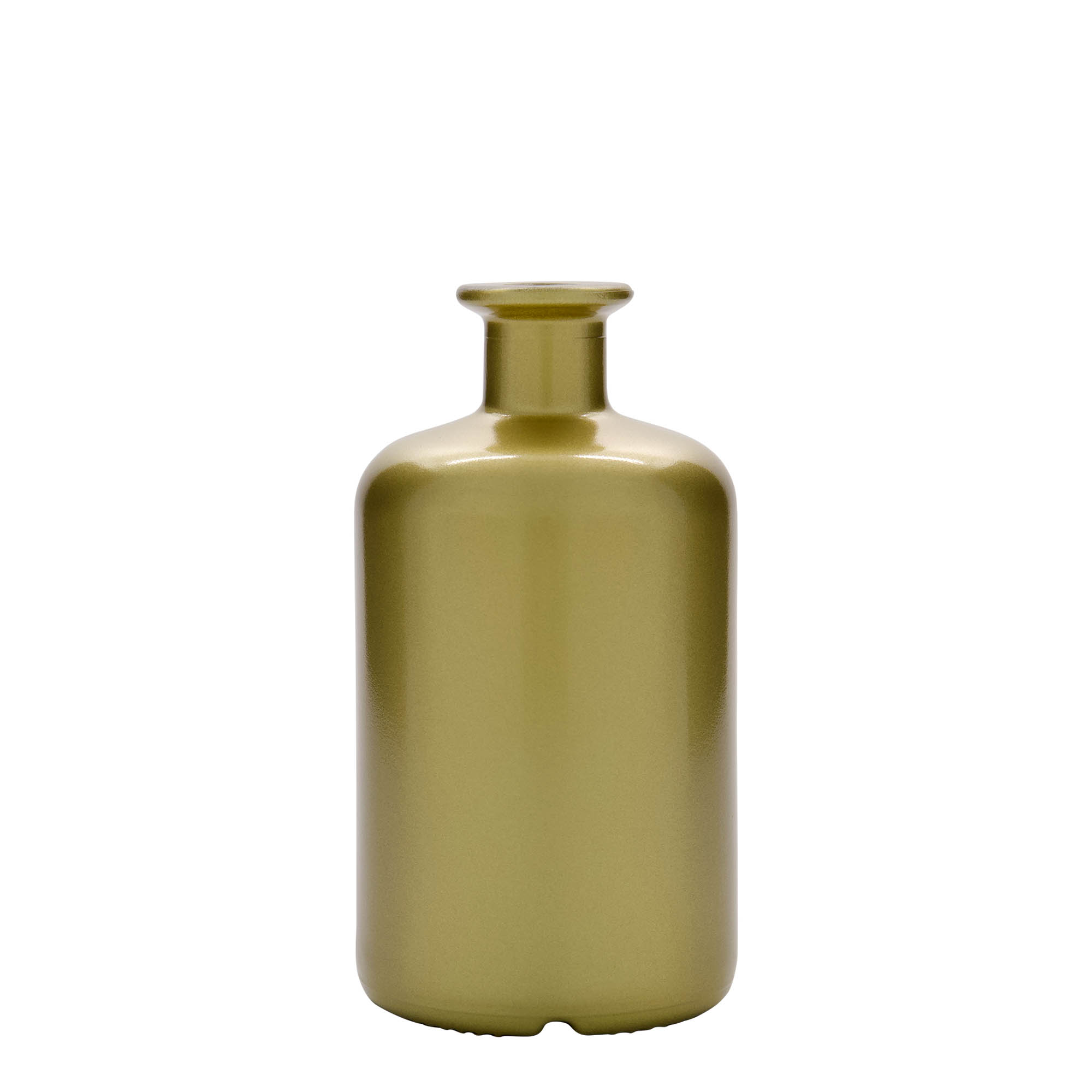 Γυάλινο μπουκάλι φαρμακείου 500 ml, χρυσό, στόμιο: φελλός