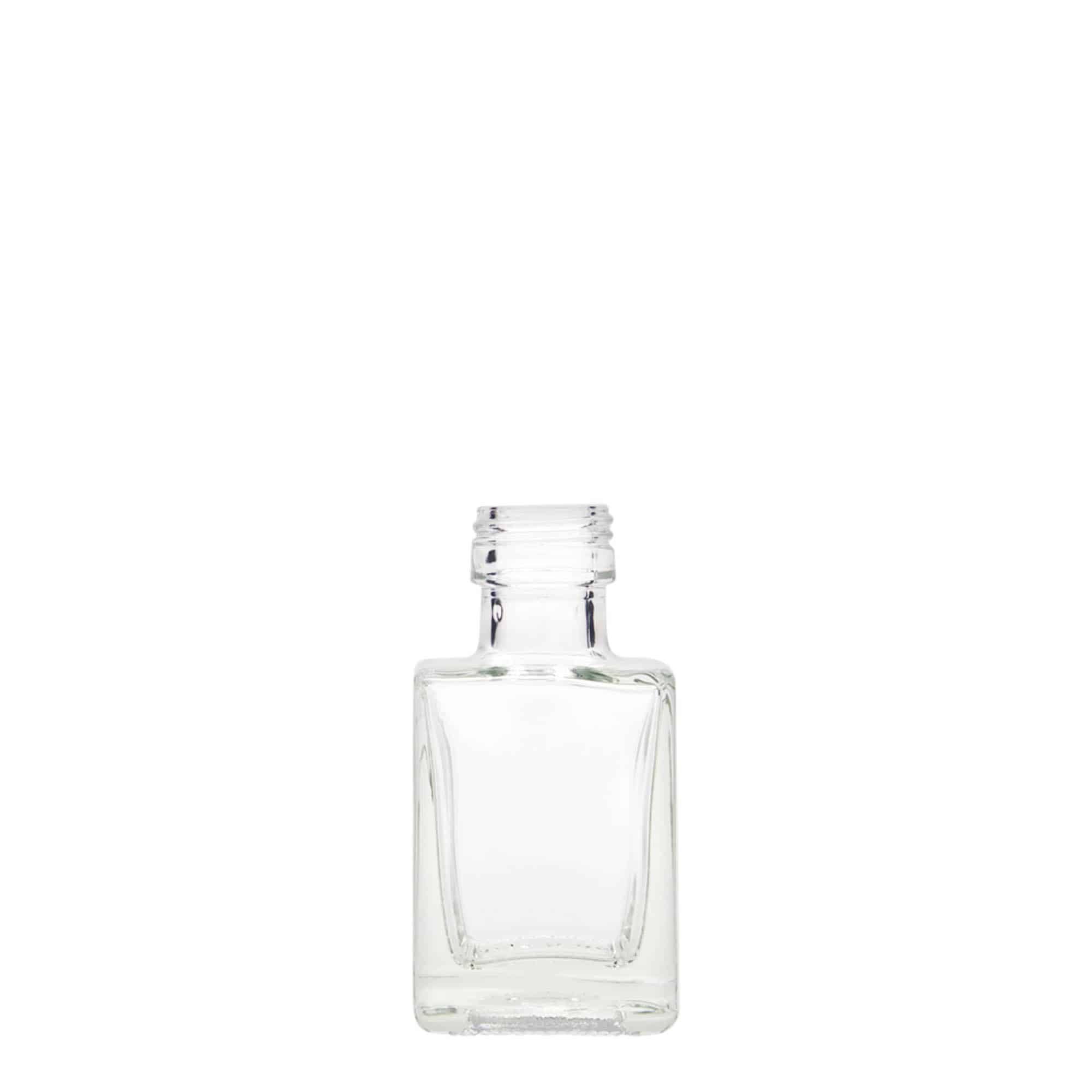 50 ml γυάλινο μπουκάλι 'Cube', τετράγωνο, στόμιο: PP 24