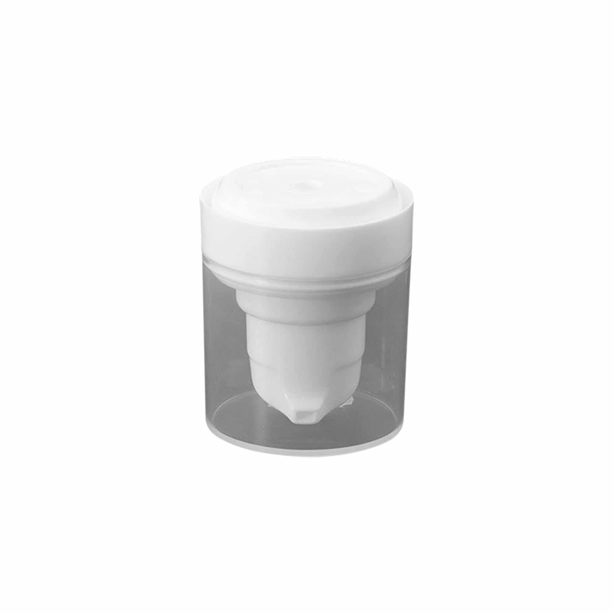 Κεφαλή αντλίας Airless Dispenser 'Micro', πλαστικό PP, λευκή