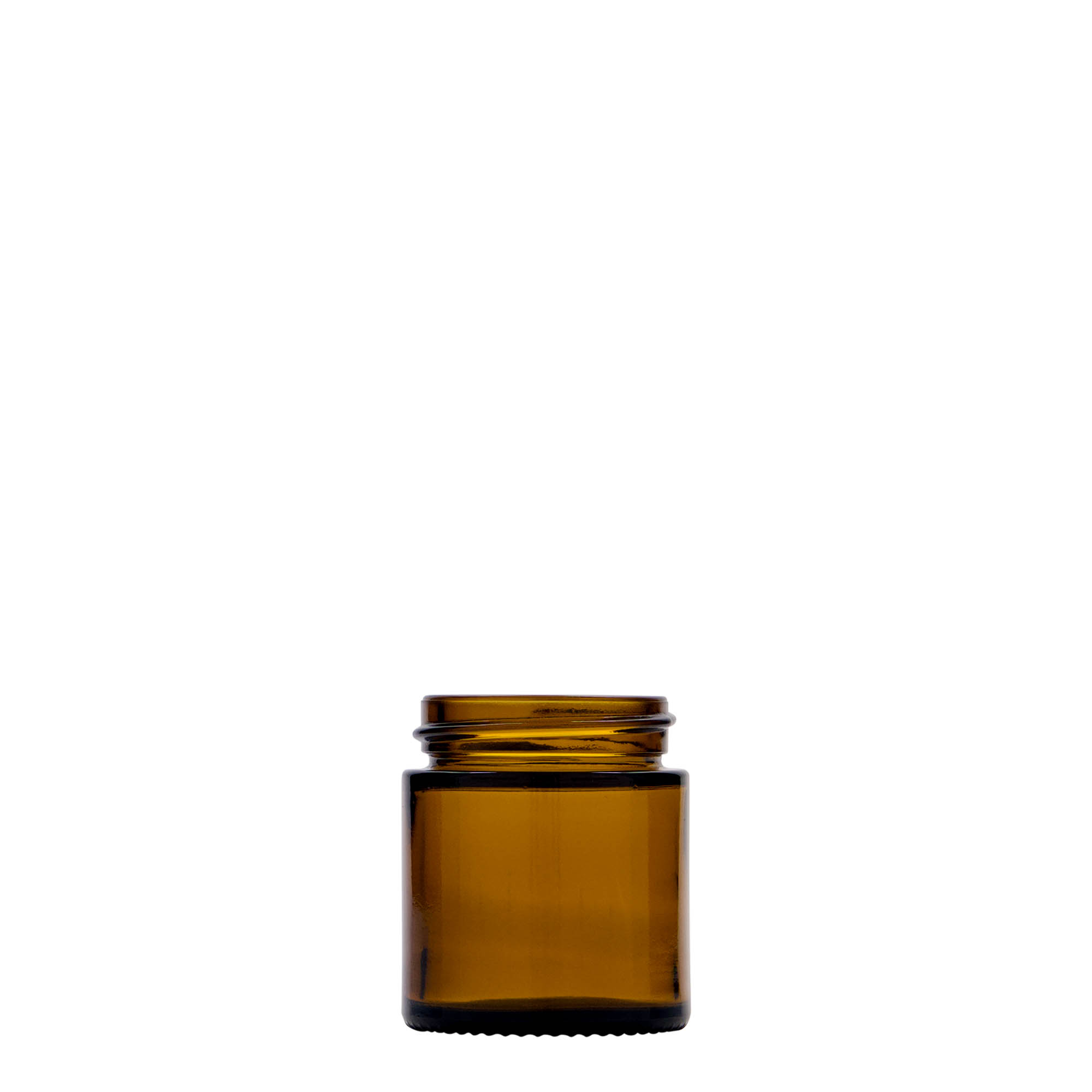 Βάζο για καλλυντικά 'Brown Line' 30 ml, γυάλινο, καφέ, στόμιο: βιδωτό πώμα