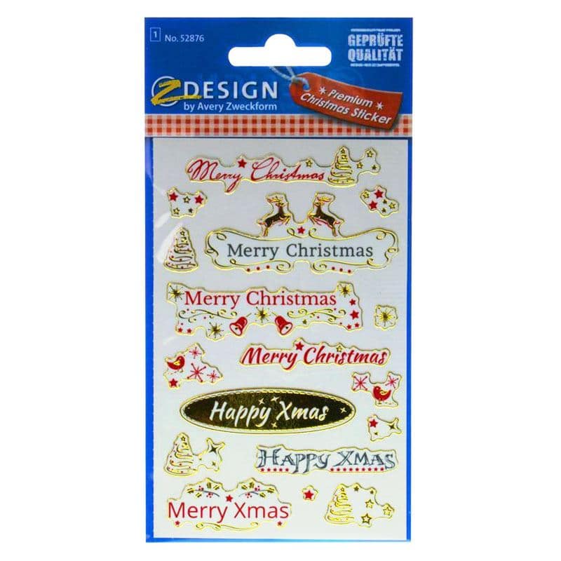 Αυτοκόλλητα Zweckform 'Merry Christmas', χάρτινα, πολύχρωμα Αυτοκόλλητα Zweckform 'Merry Christmas', χάρτινα, πολύχρωμα
