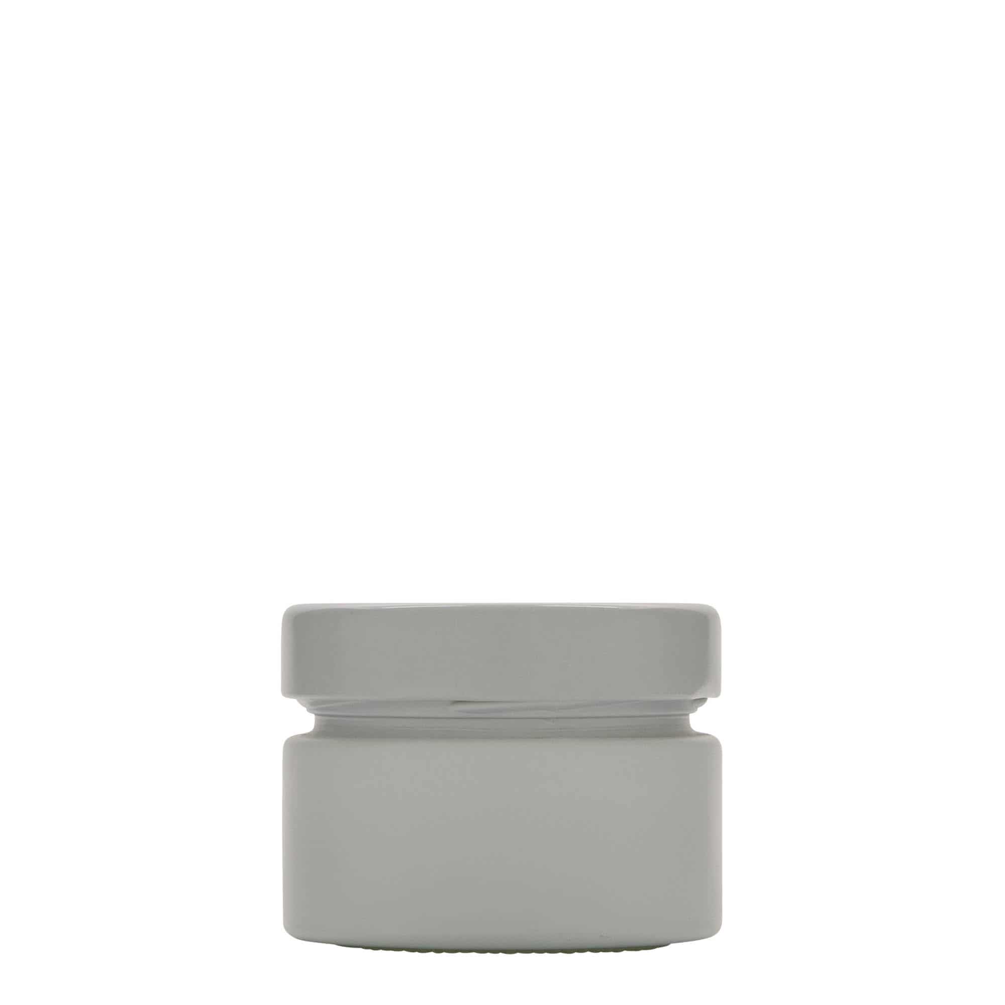 Στρογγυλό βάζο 'Aurora' 130 ml, λευκό, στόμιο: deep twist-off (DTO 66)