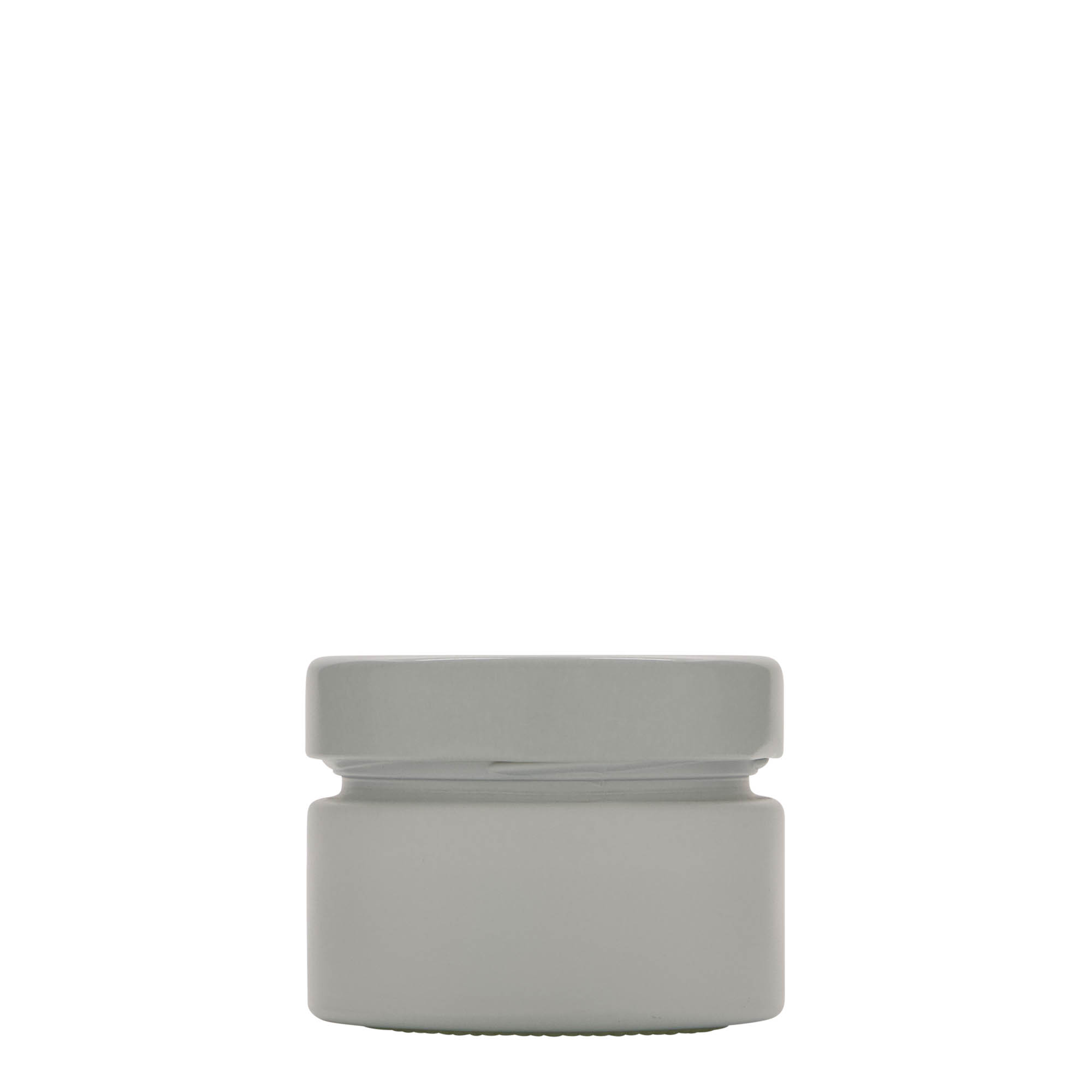 Στρογγυλό βάζο 'Aurora' 130 ml, λευκό, στόμιο: deep twist-off (DTO 66)