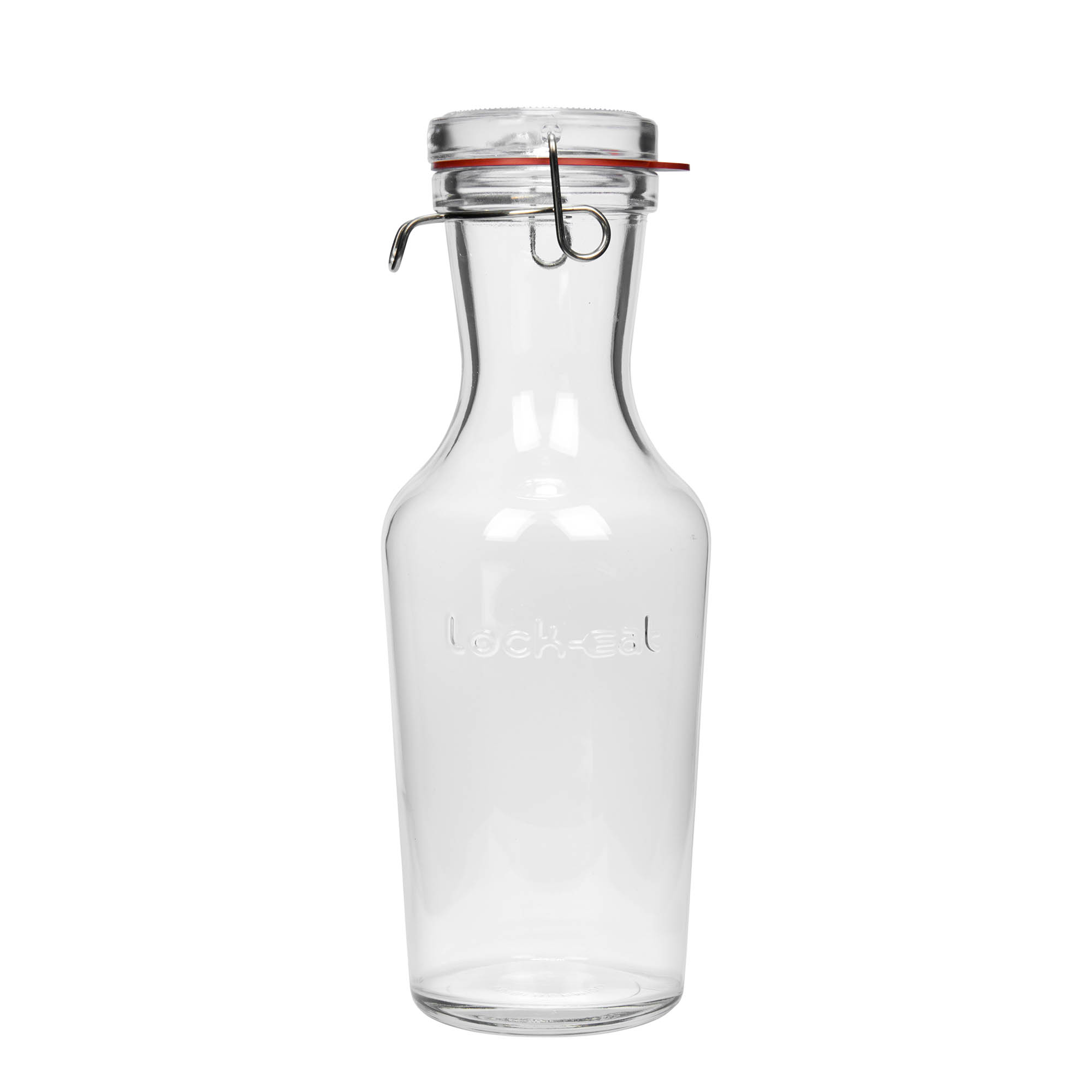 Γυάλινη καράφα 'Lock-Eat' 1.000 ml, στόμιο: καπάκι με κλιπ