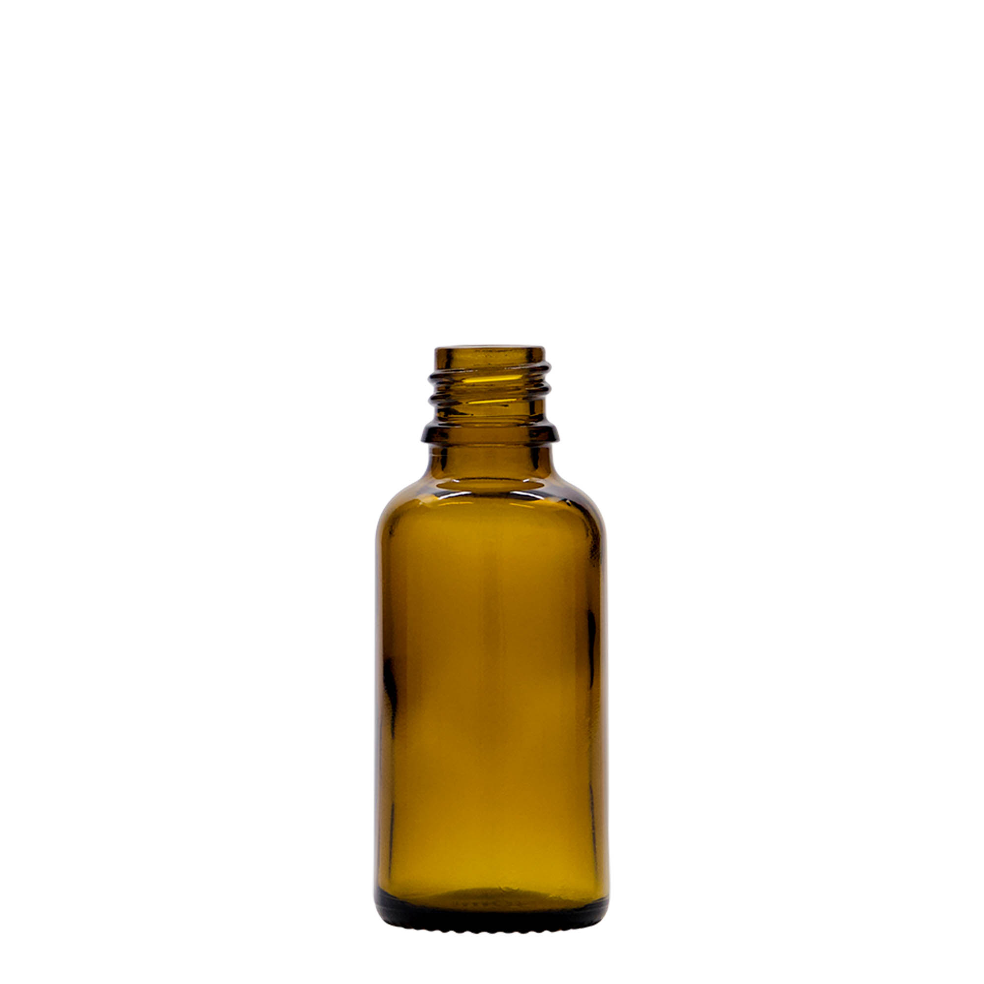 Μπουκάλι φαρμάκου με σταγονόμετρο 30 ml, γυάλινο, καφέ, στόμιο: DIN 18