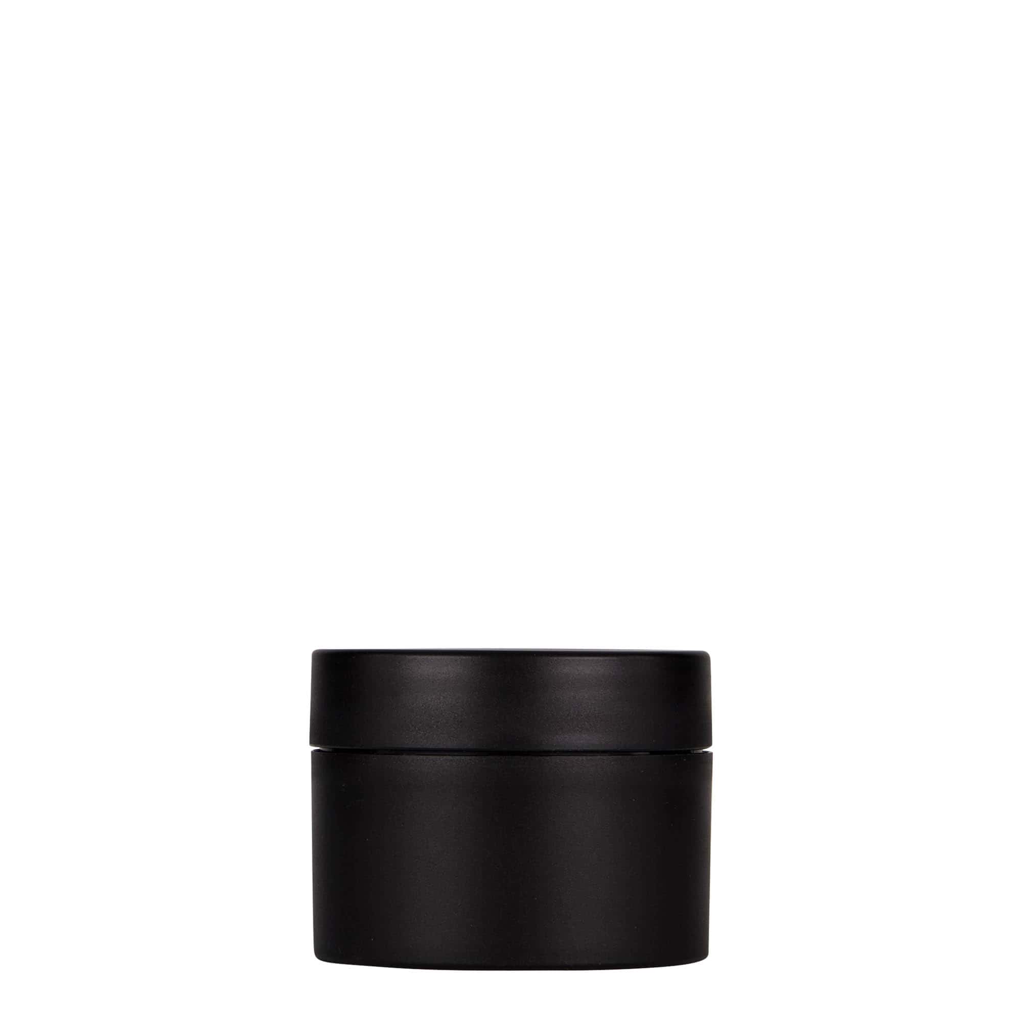 Πλαστικό βάζο 'Antonella' 50 ml, PP, μαύρο, στόμιο: βιδωτό πώμα