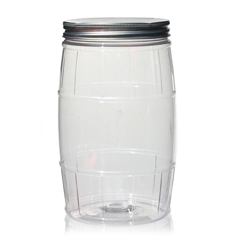 1.500 ml PET-δοχείο 'Βαρέλι', πλαστικό, στόμιο: 100/400