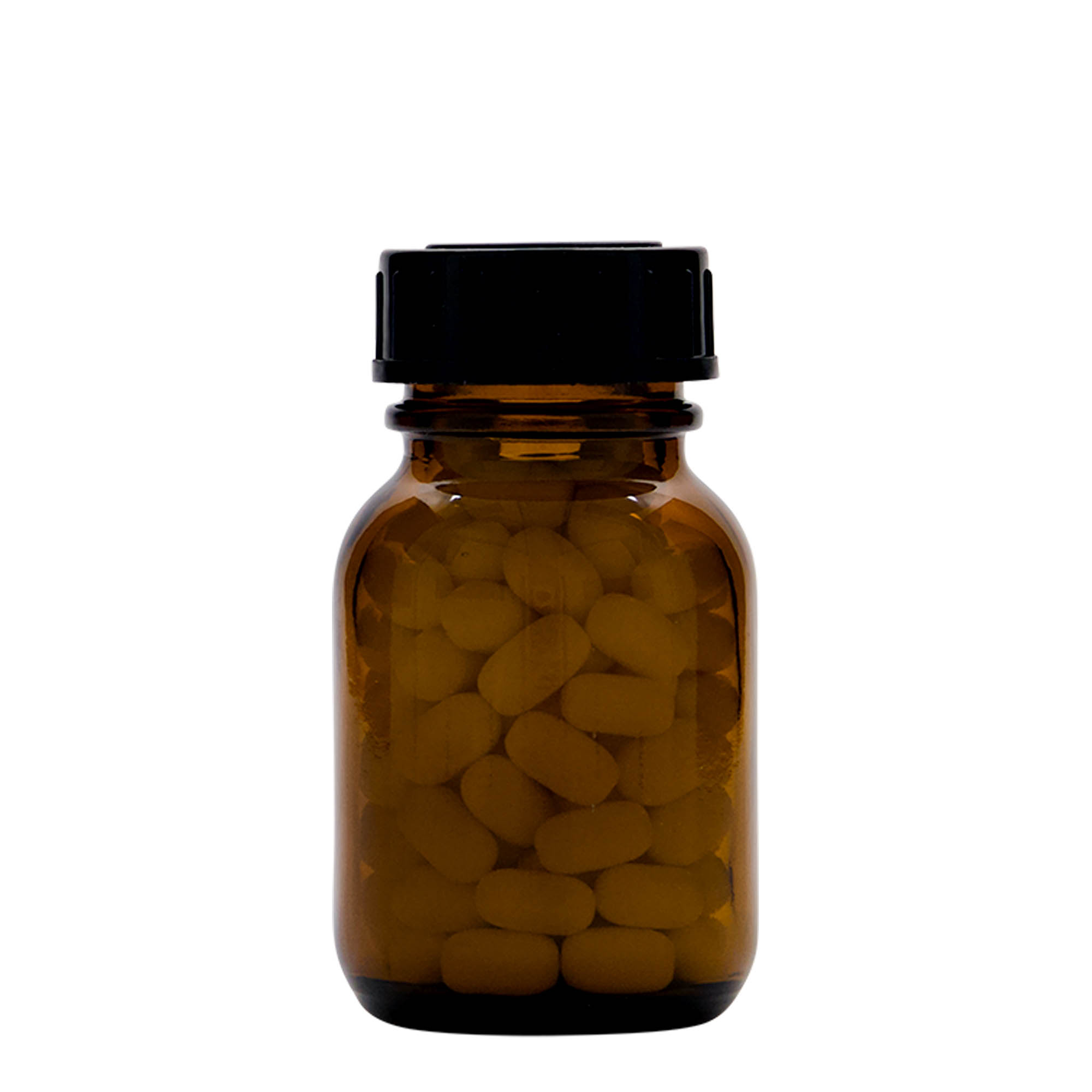 Βάζο με φαρδύ λαιμό 50 ml, καφέ, στόμιο: DIN 32