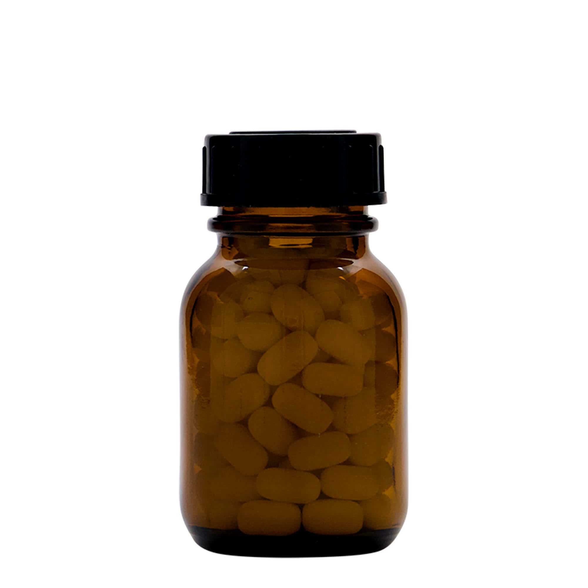 Βάζο με φαρδύ λαιμό 50 ml, καφέ, στόμιο: DIN 32