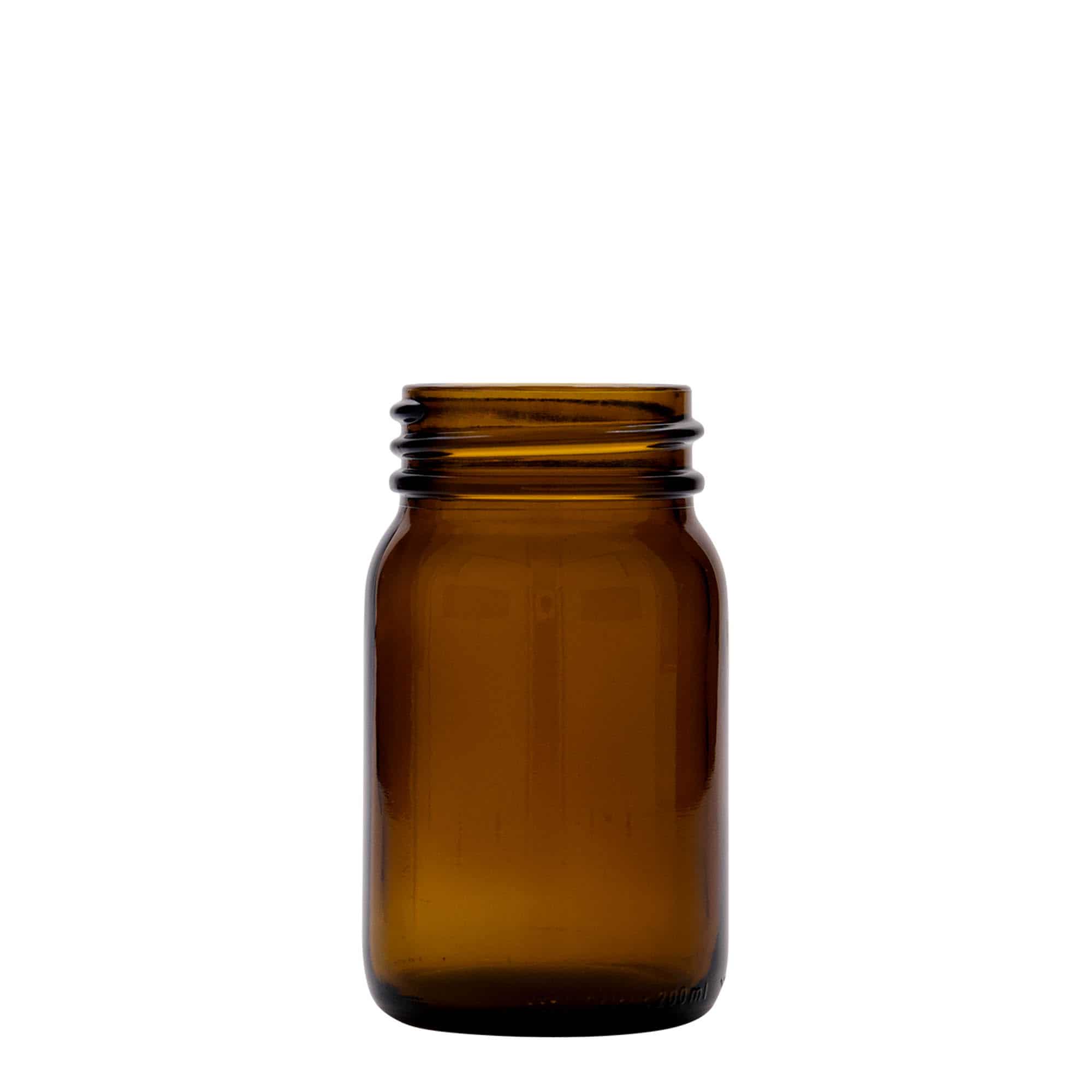Βάζο με φαρδύ λαιμό 200 ml, καφέ, στόμιο: DIN 55 Βάζο με φαρδύ λαιμό 200 ml, καφέ, στόμιο: DIN 55