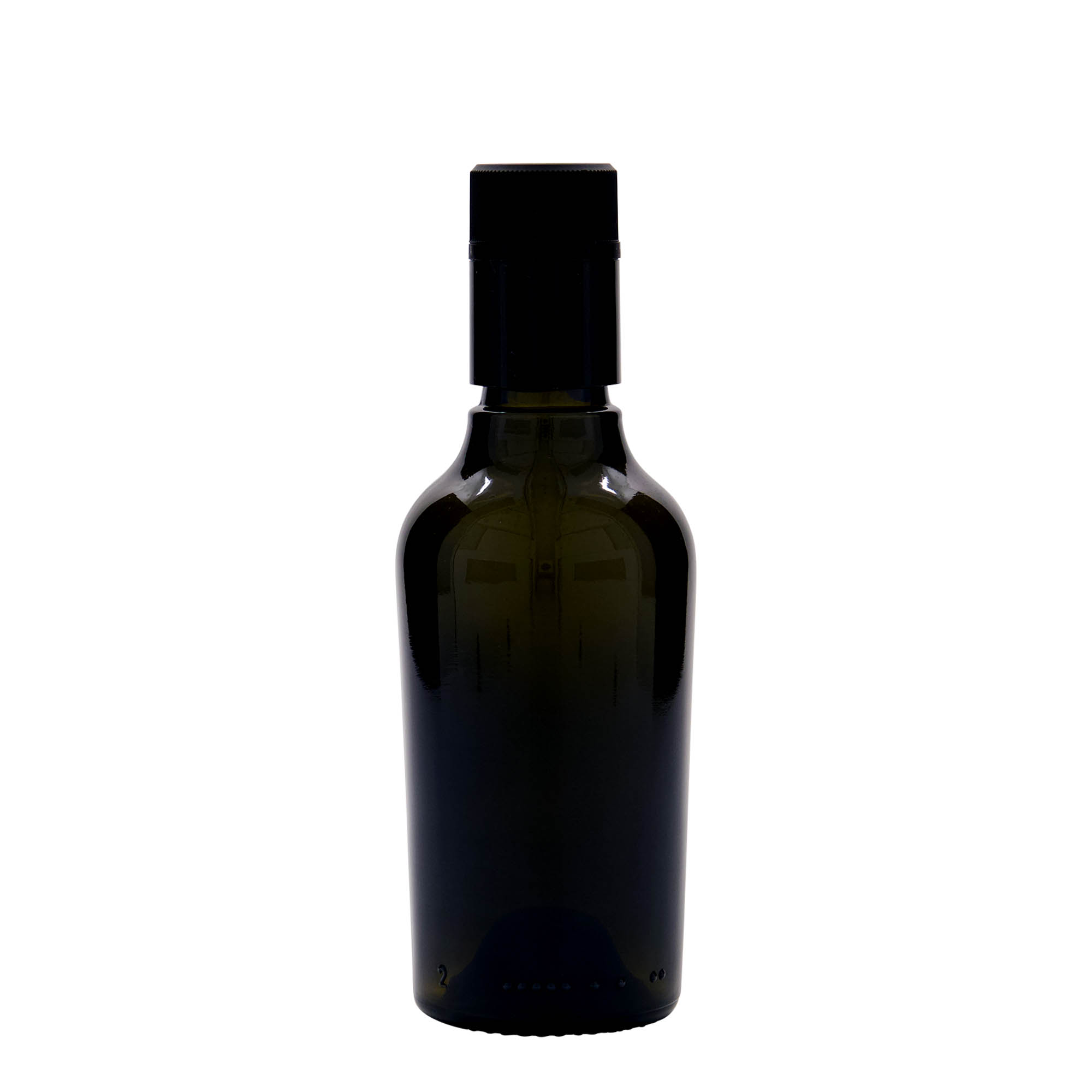 Μπουκάλι για ξίδι/λάδι 'Oleum' 250 ml, γυάλινο, πράσινο αντικέ, στόμιο: DOP