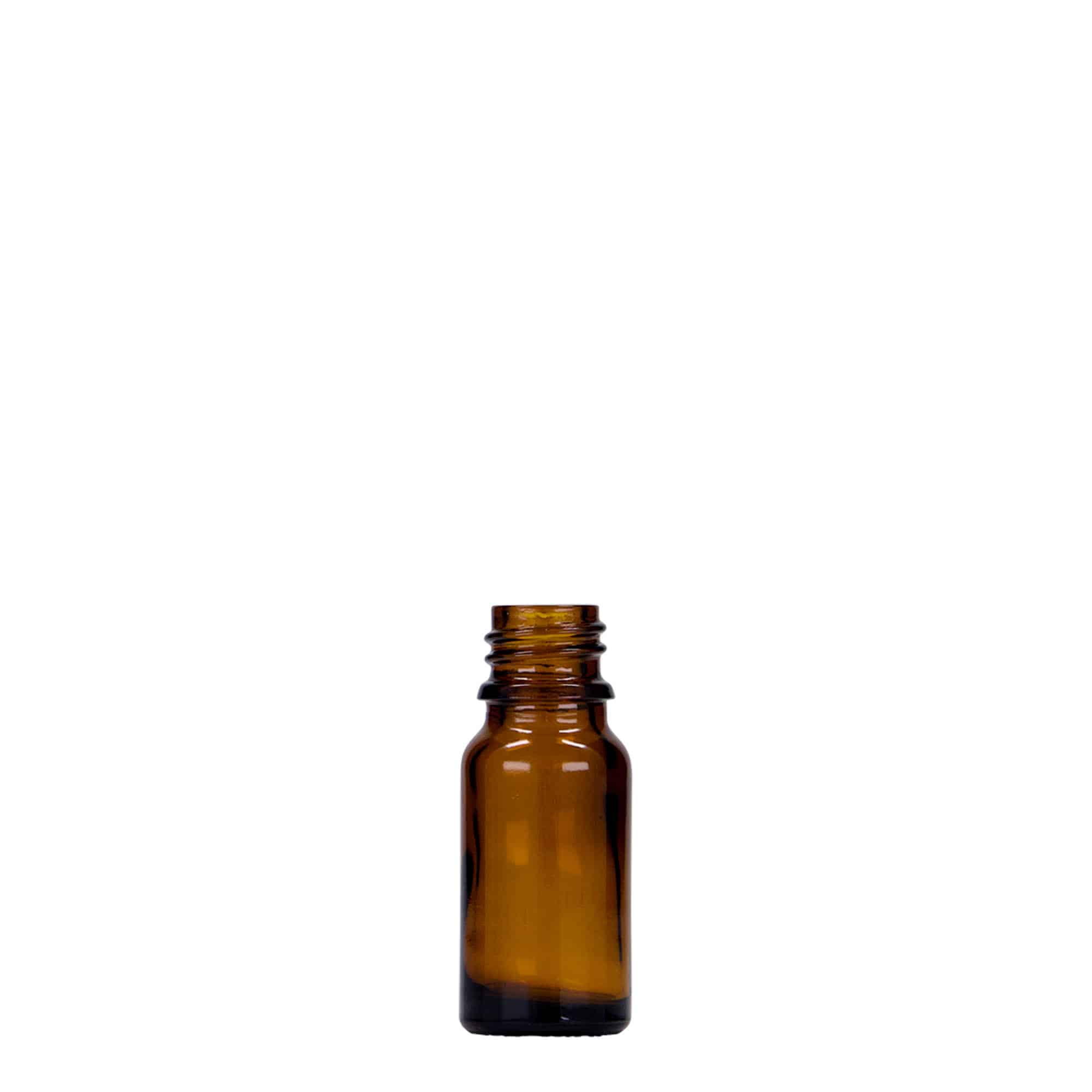 10 ml φιαλίδιο ιατρικής, γυαλί, καφέ, στόμιο: DIN 18