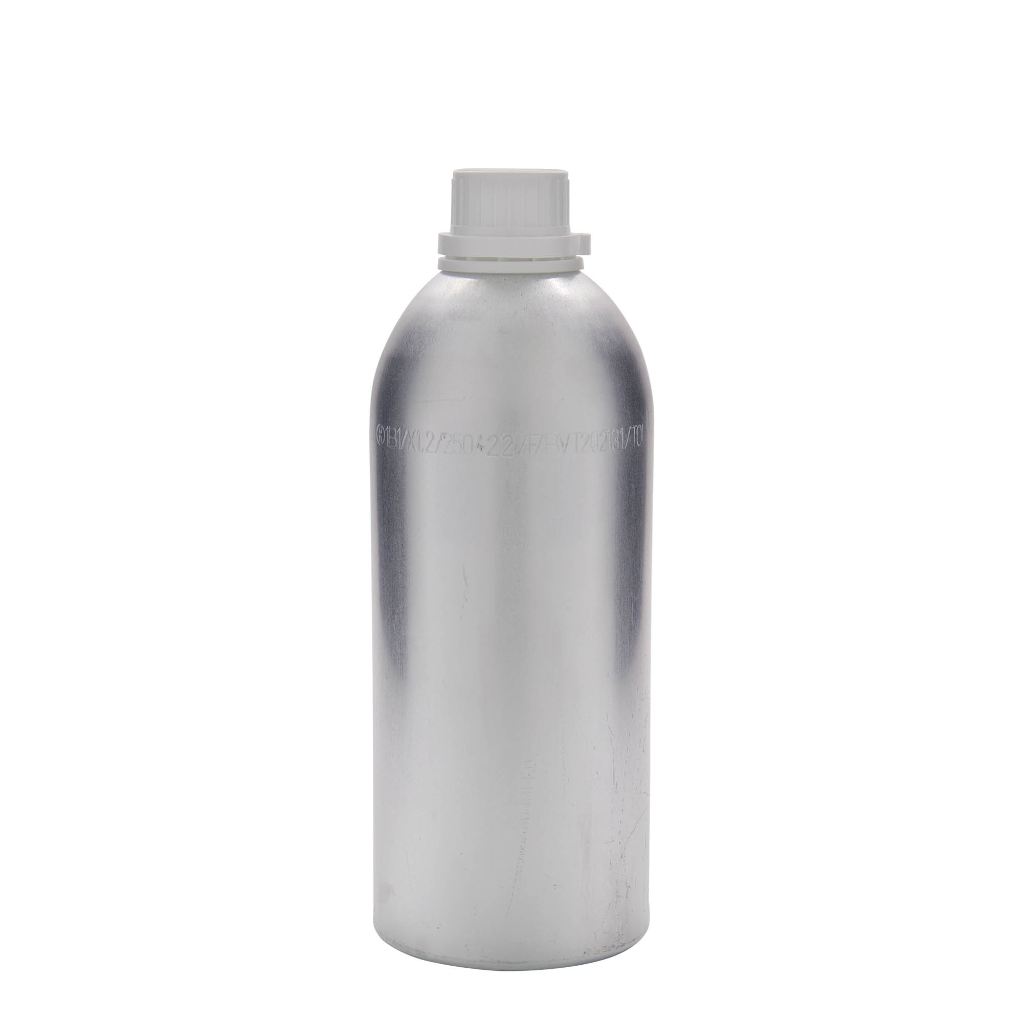 Μπουκάλι αλουμινίου 1100 ml, μεταλλικό, ασημί, στόμιο: DIN 32