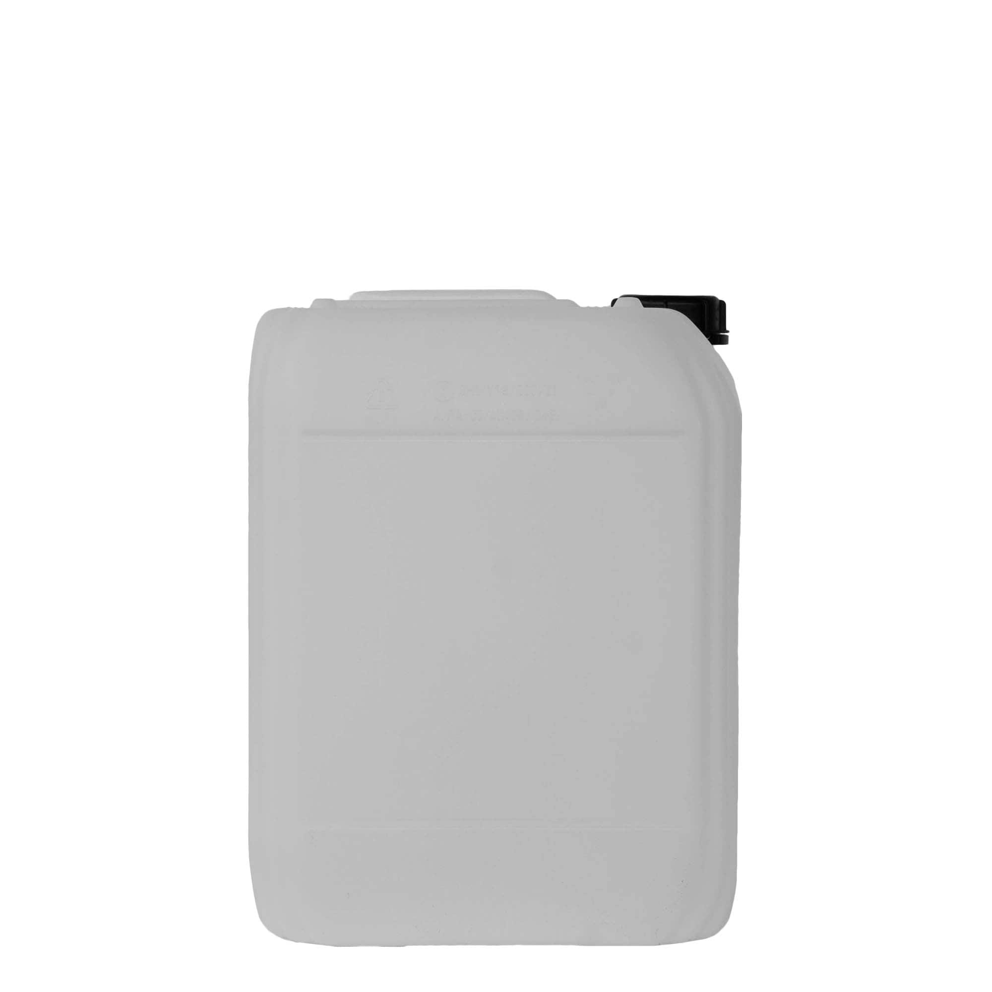 Μπιτόνι 20 l, ορθογώνιο, πλαστικό HDPE, φυσικό χρώμα, στόμιο: ND 60